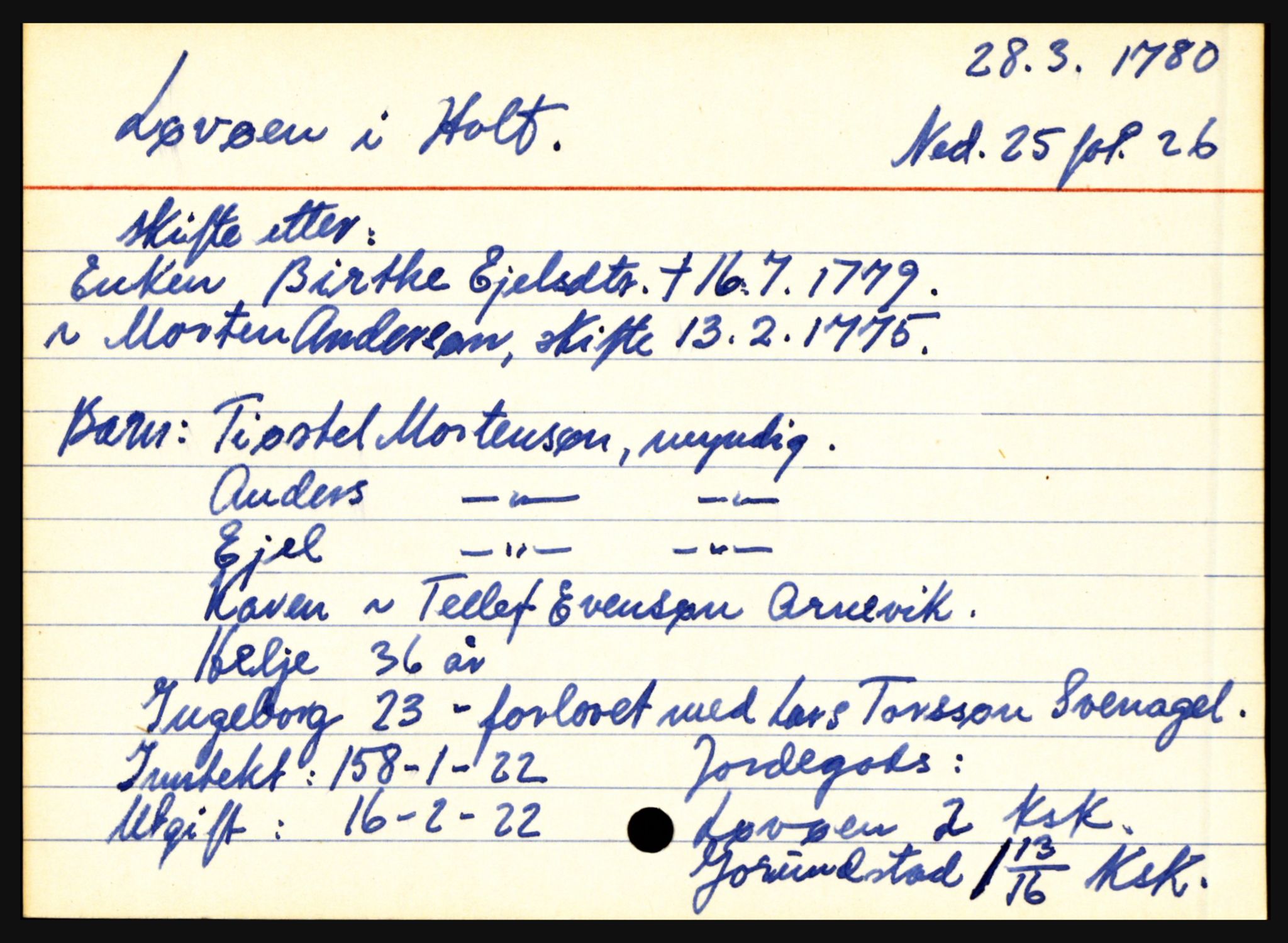 Nedenes sorenskriveri før 1824, AV/SAK-1221-0007/H, p. 19251