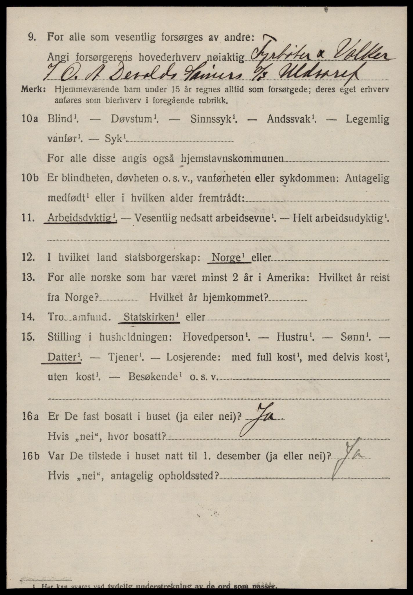 SAT, 1920 census for Borgund, 1920, p. 14313