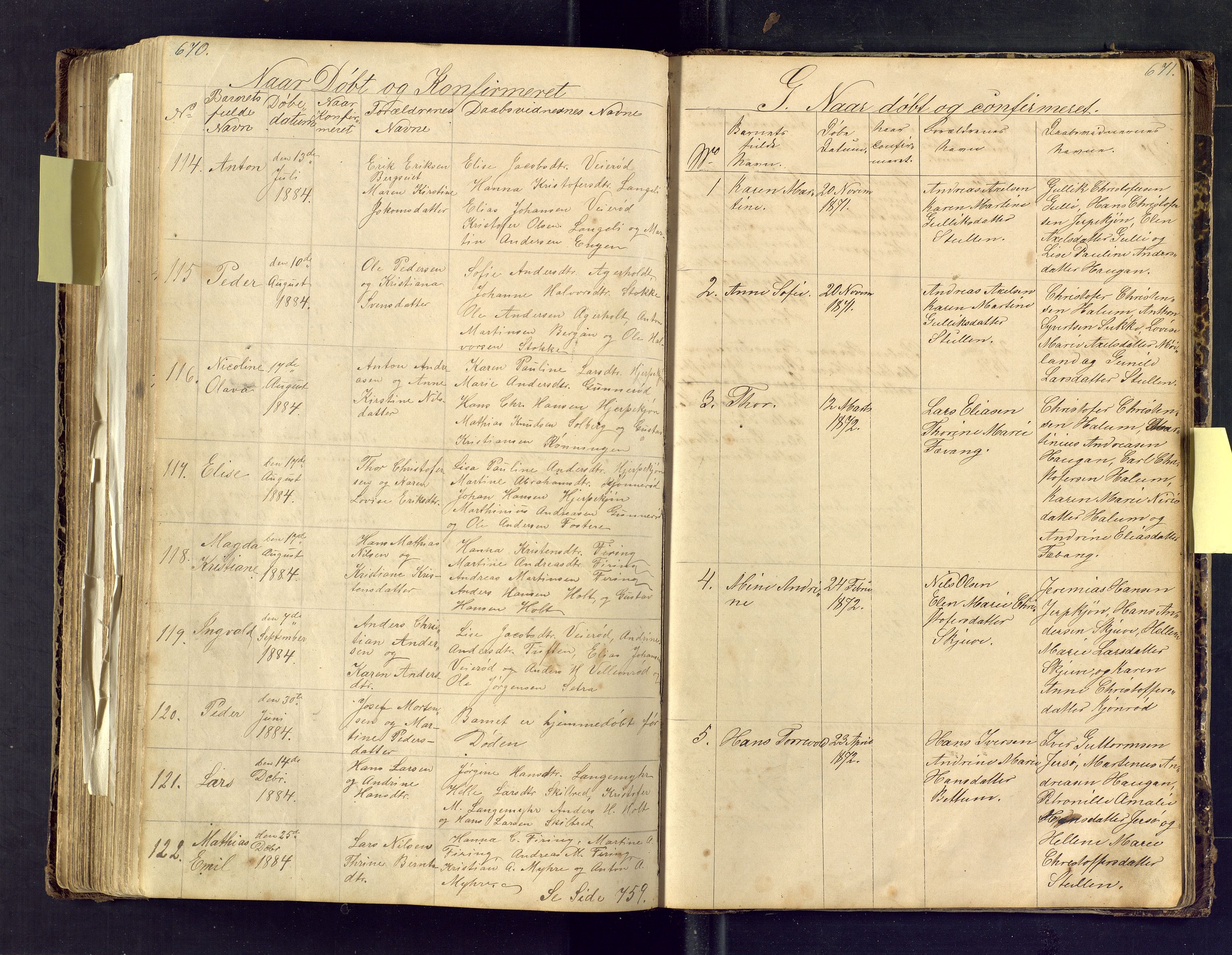 Den evangelisk lutherske frimenighet i Jarlsbergs grevskap med flere steder, AV/SAKO-P-1384/F/Fa/L0001: Dissenter register no. Fa/L0001, 1872-1925, p. 670-671
