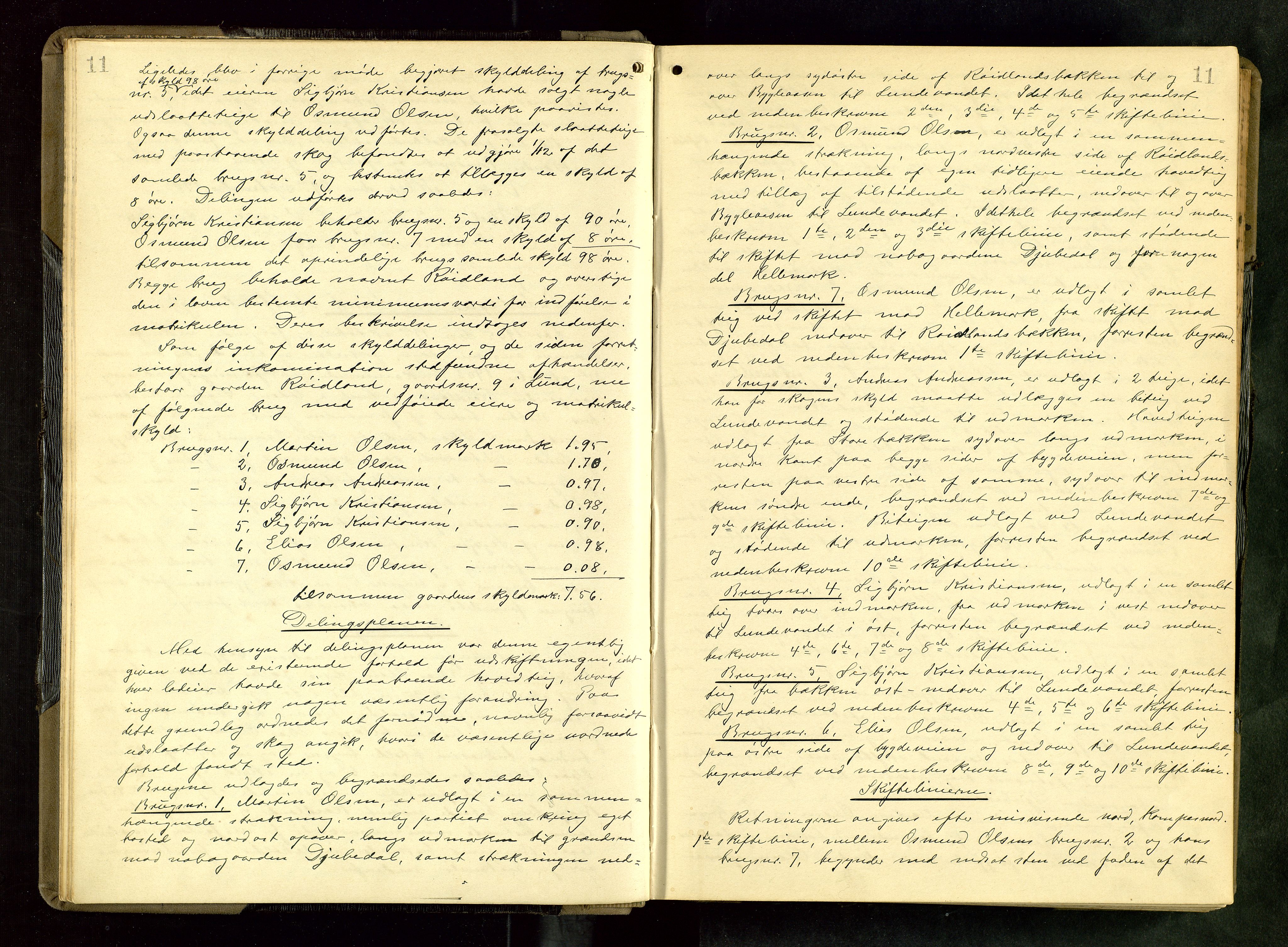 Rogaland jordskifterett, AV/SAST-A-102426/Oa/L0064: Forhandlingsprotokoll, 1905-1908, p. 11