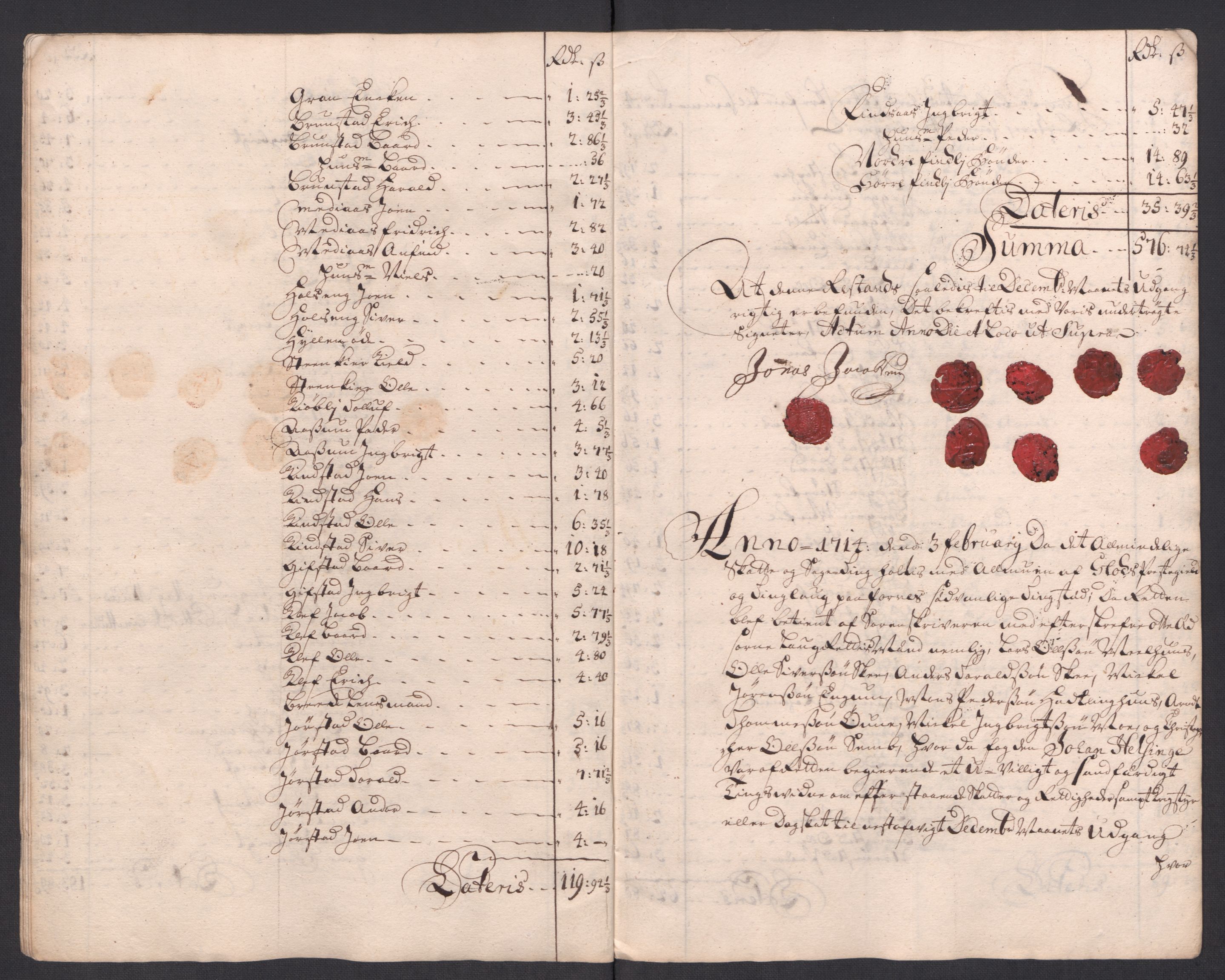 Rentekammeret inntil 1814, Reviderte regnskaper, Fogderegnskap, AV/RA-EA-4092/R63/L4321: Fogderegnskap Inderøy, 1713, p. 442