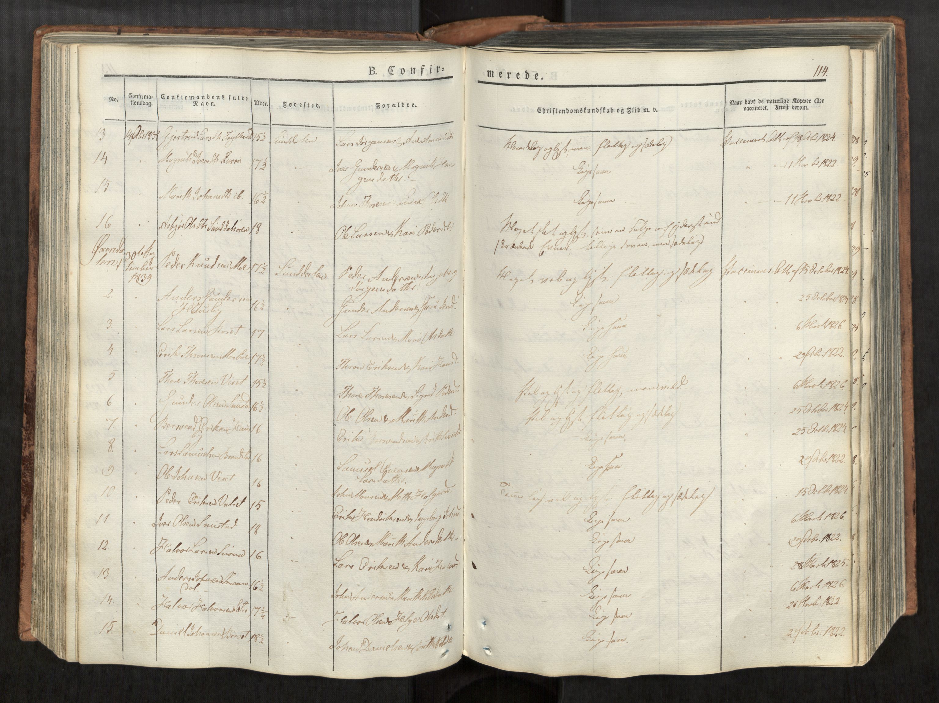 Ministerialprotokoller, klokkerbøker og fødselsregistre - Møre og Romsdal, SAT/A-1454/590/L1012: Parish register (official) no. 590A04, 1832-1846, p. 114
