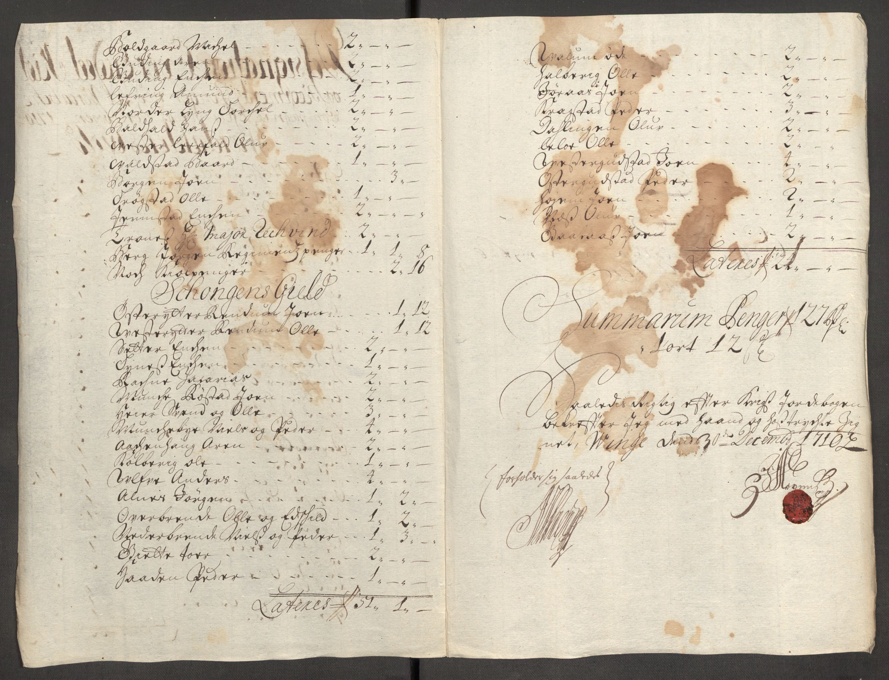 Rentekammeret inntil 1814, Reviderte regnskaper, Fogderegnskap, RA/EA-4092/R62/L4200: Fogderegnskap Stjørdal og Verdal, 1710, p. 112