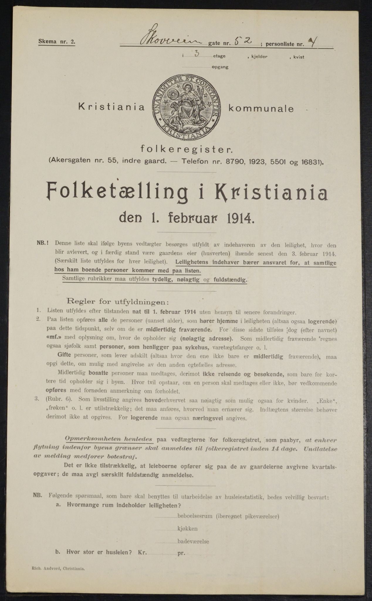 OBA, Municipal Census 1914 for Kristiania, 1914, p. 96771