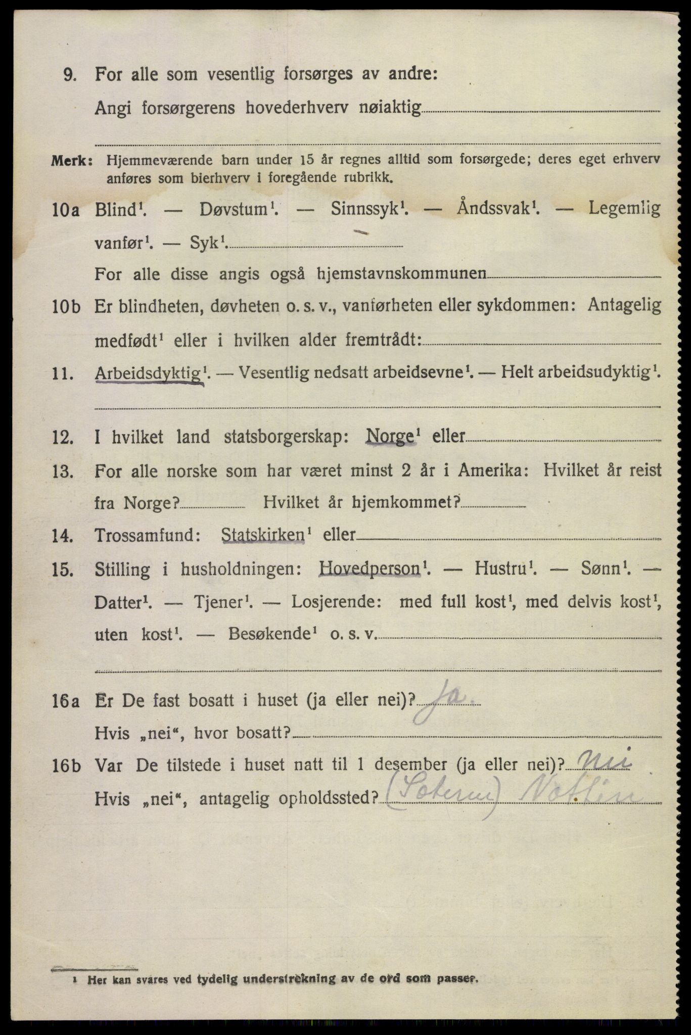 SAKO, 1920 census for Hovin, 1920, p. 986