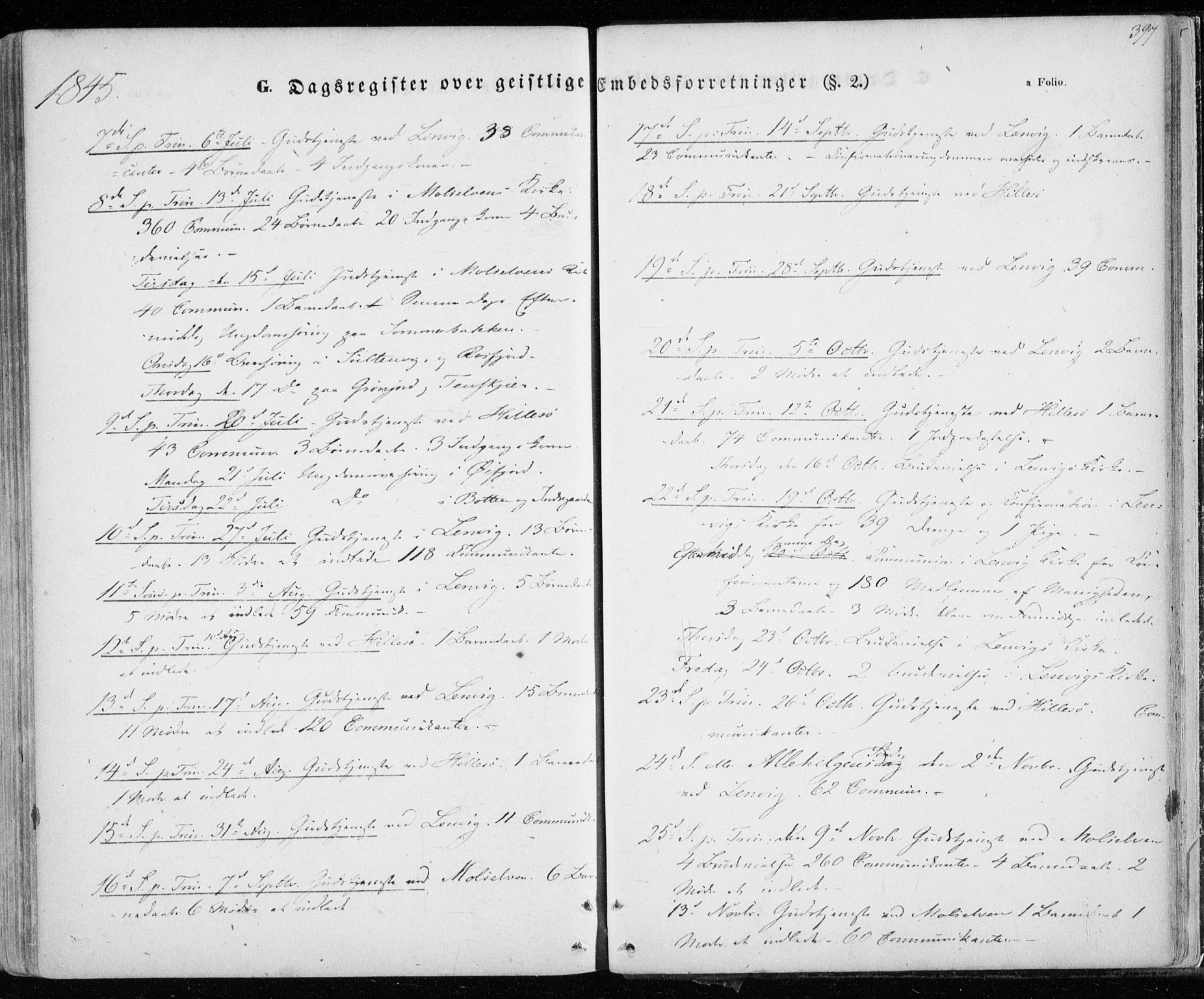 Lenvik sokneprestembete, SATØ/S-1310/H/Ha/Haa/L0006kirke: Parish register (official) no. 6, 1845-1854, p. 397