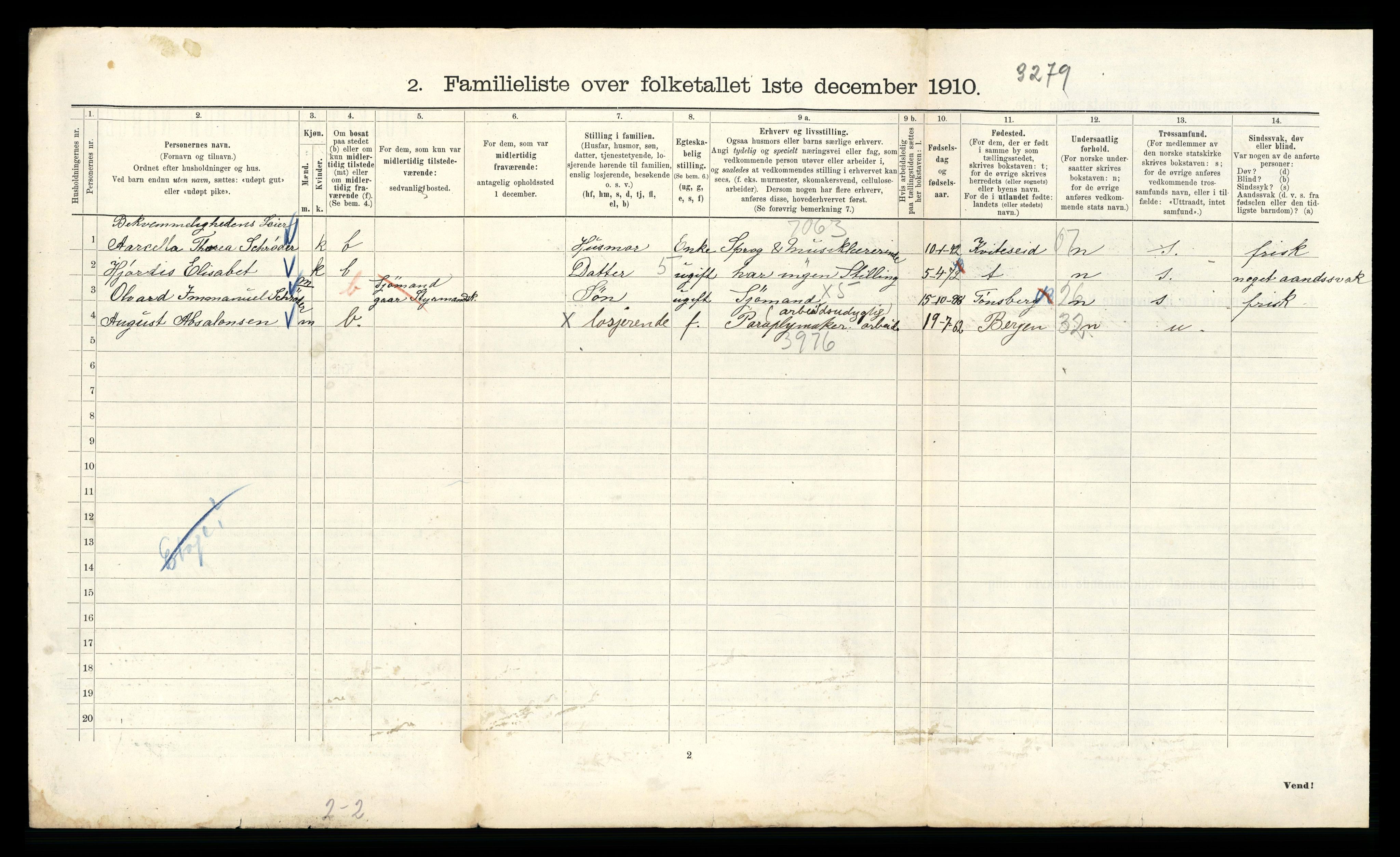 RA, 1910 census for Kristiania, 1910, p. 40560