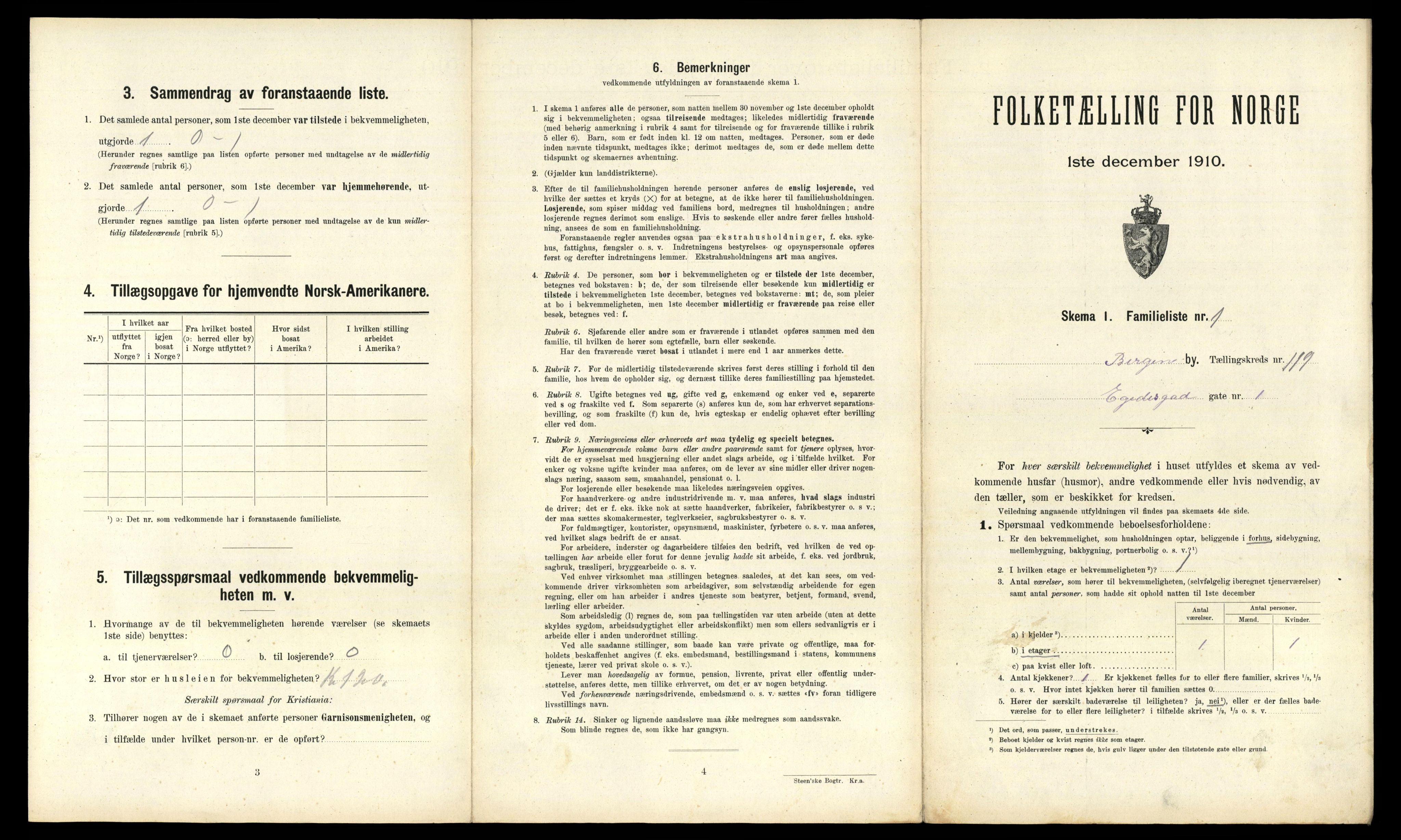 RA, 1910 census for Bergen, 1910, p. 41201