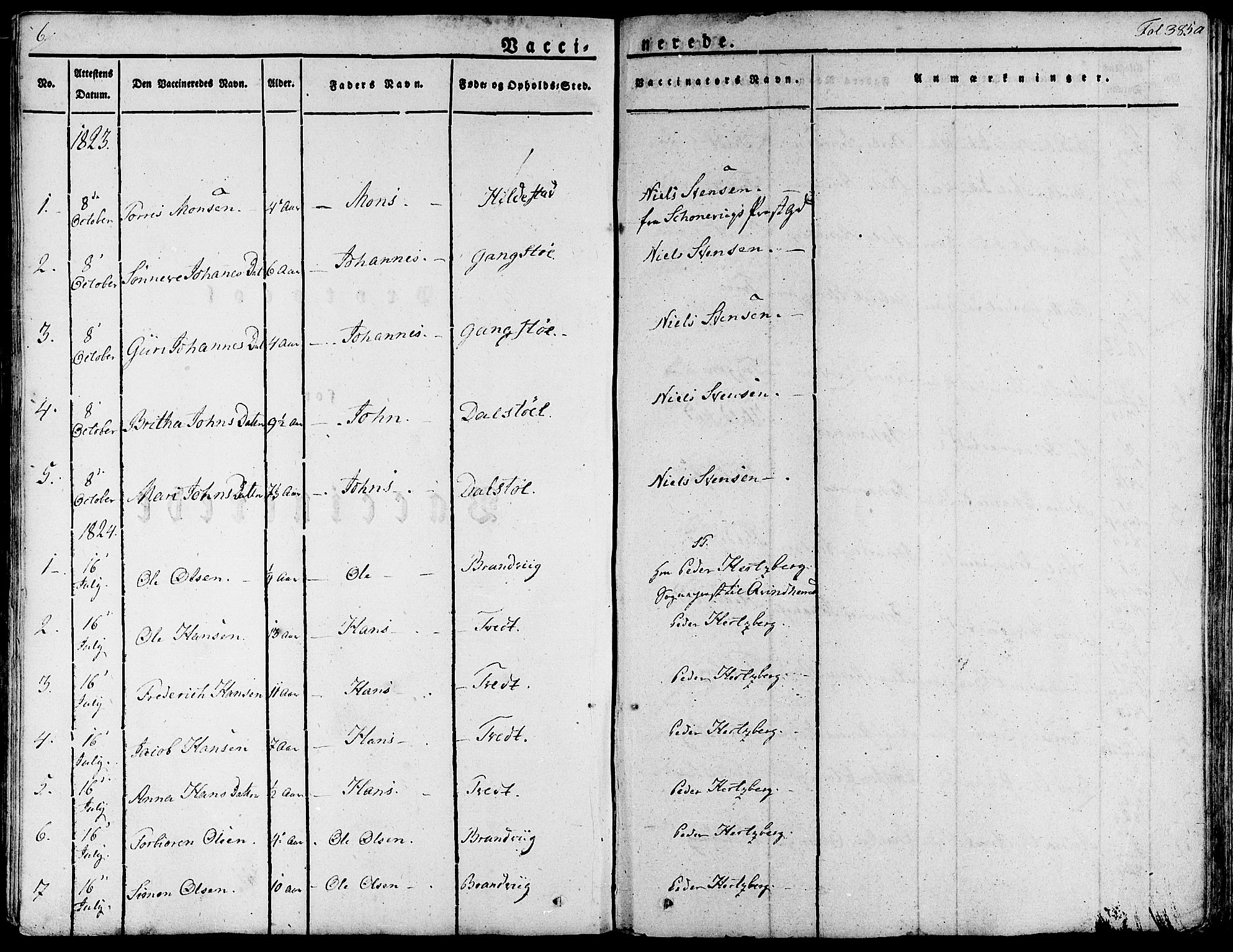 Fjelberg sokneprestembete, AV/SAB-A-75201/H/Haa: Parish register (official) no. A 5, 1822-1834, p. 385