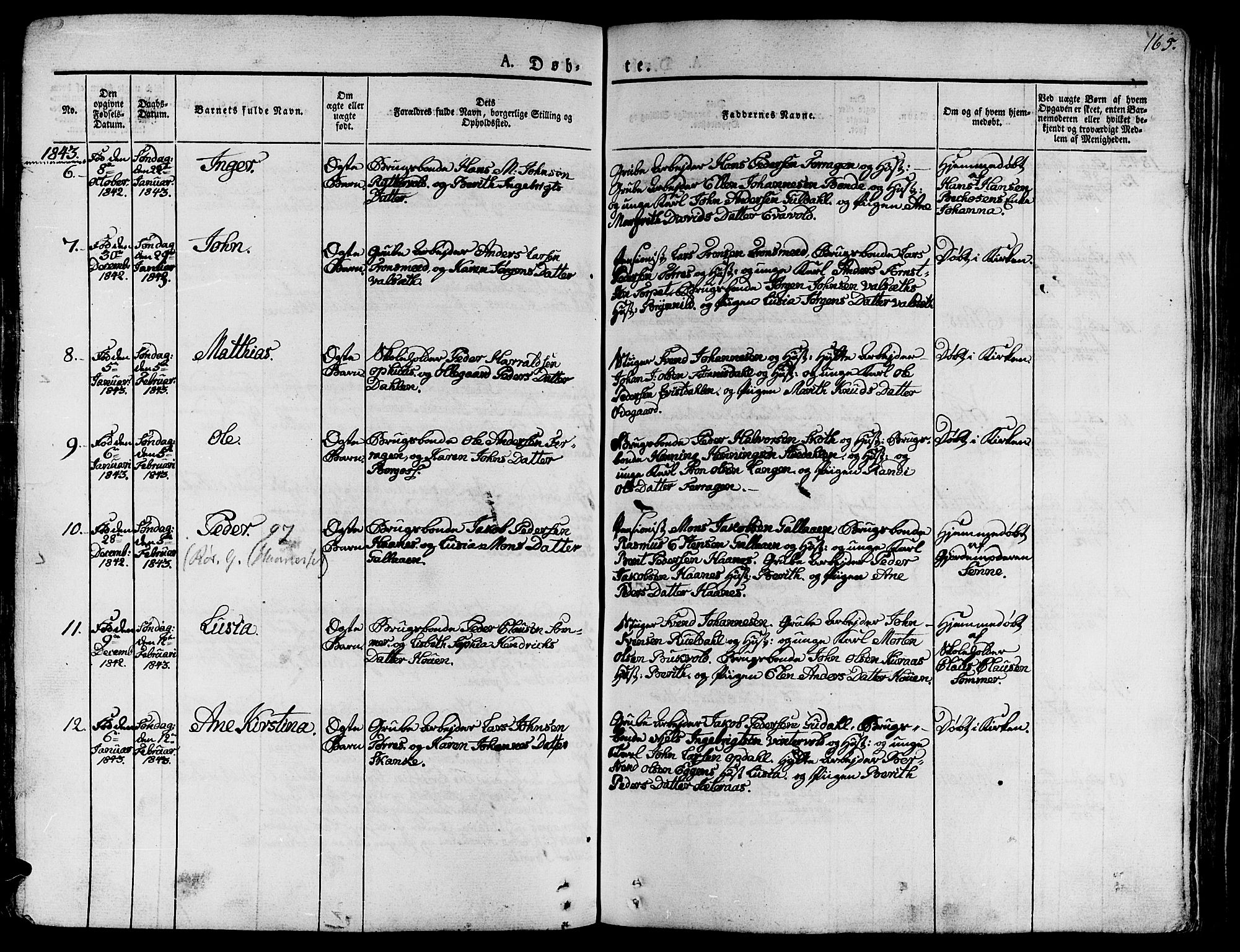 Ministerialprotokoller, klokkerbøker og fødselsregistre - Sør-Trøndelag, SAT/A-1456/681/L0930: Parish register (official) no. 681A08, 1829-1844, p. 165