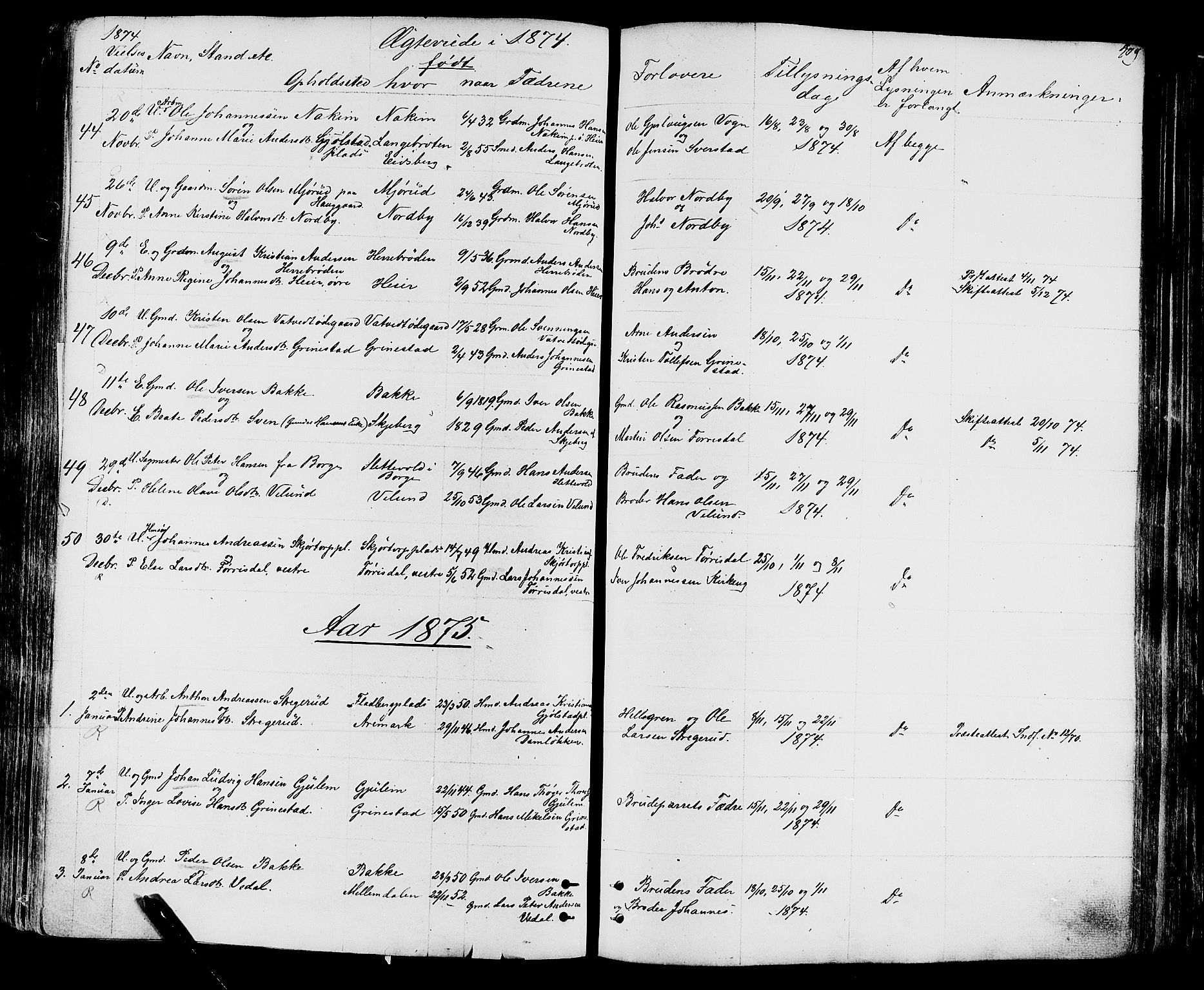Rakkestad prestekontor Kirkebøker, SAO/A-2008/F/Fa/L0011: Parish register (official) no. I 11, 1862-1877, p. 409