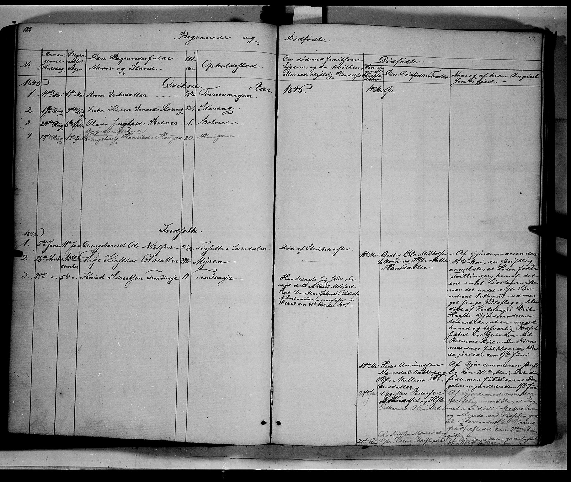 Kvikne prestekontor, AV/SAH-PREST-064/H/Ha/Haa/L0005: Parish register (official) no. 5, 1841-1862, p. 122