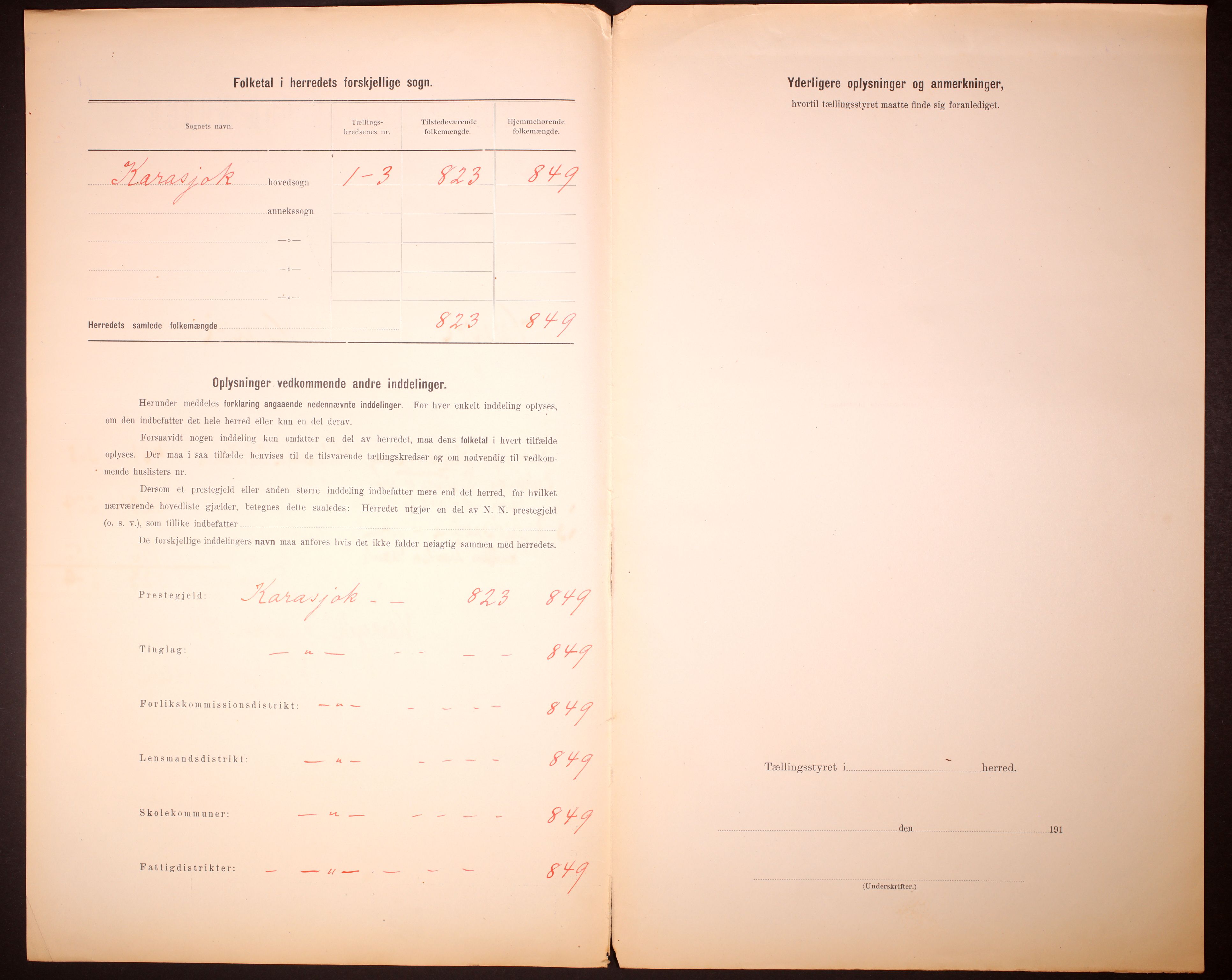 RA, 1910 census for Karasjok, 1910, p. 3