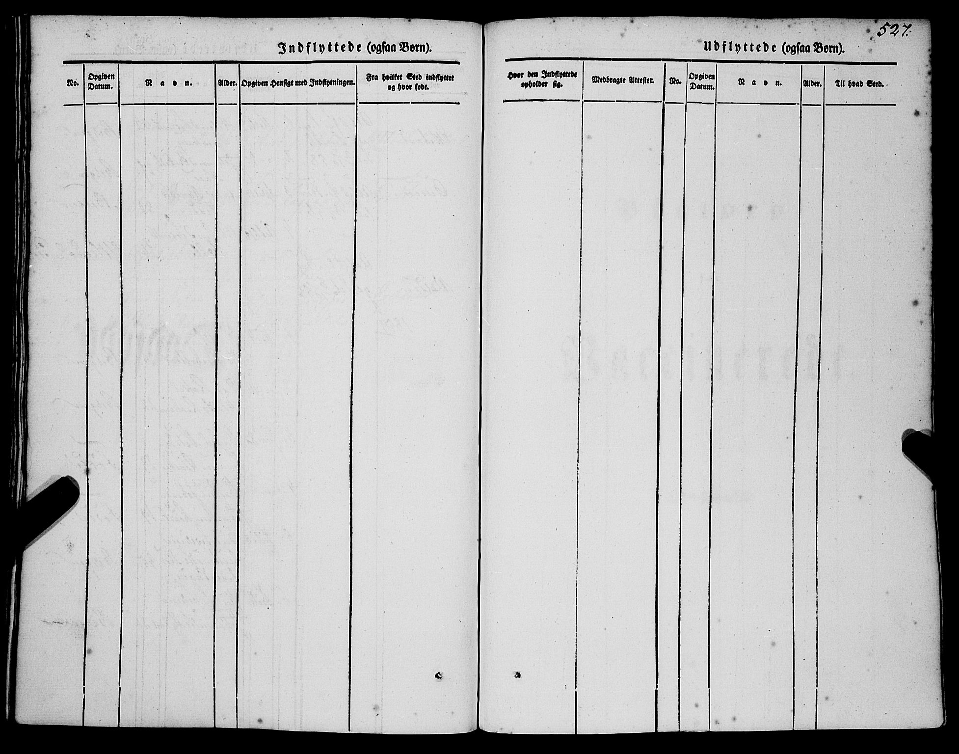 Gaular sokneprestembete, AV/SAB-A-80001/H/Haa: Parish register (official) no. A 4II, 1841-1859, p. 527