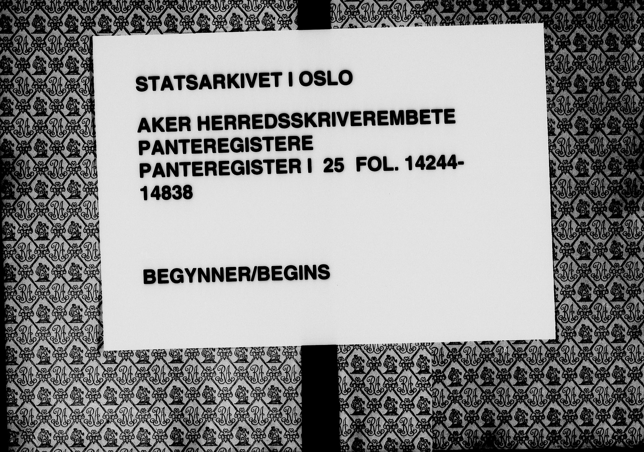 Aker herredsskriveri, SAO/A-10896/G/Ga/Gab/Gaba/L0025: Mortgage register no. I 25, 1905-1950