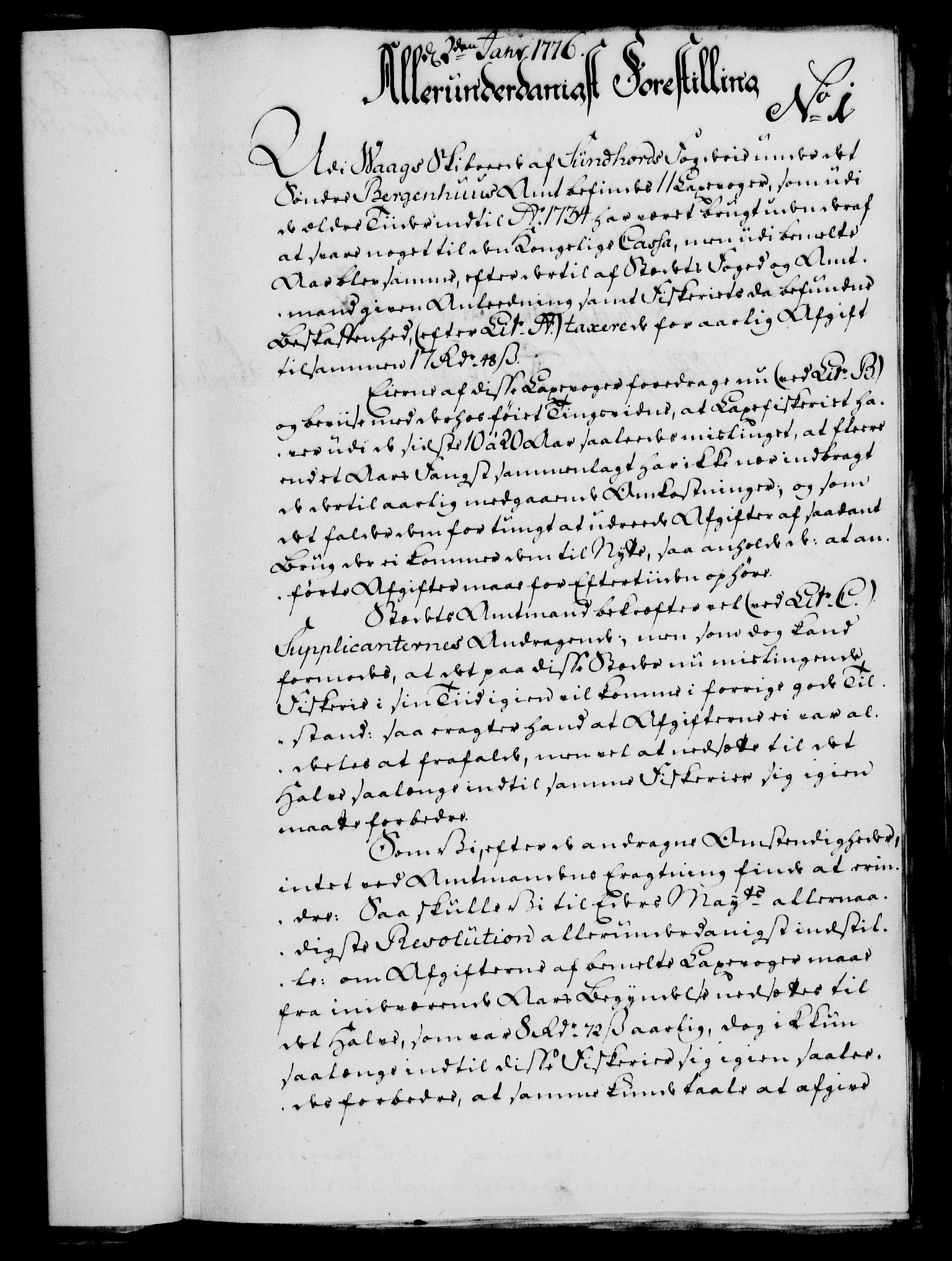 Rentekammeret, Kammerkanselliet, RA/EA-3111/G/Gf/Gfa/L0058: Norsk relasjons- og resolusjonsprotokoll (merket RK 52.58), 1776, p. 28