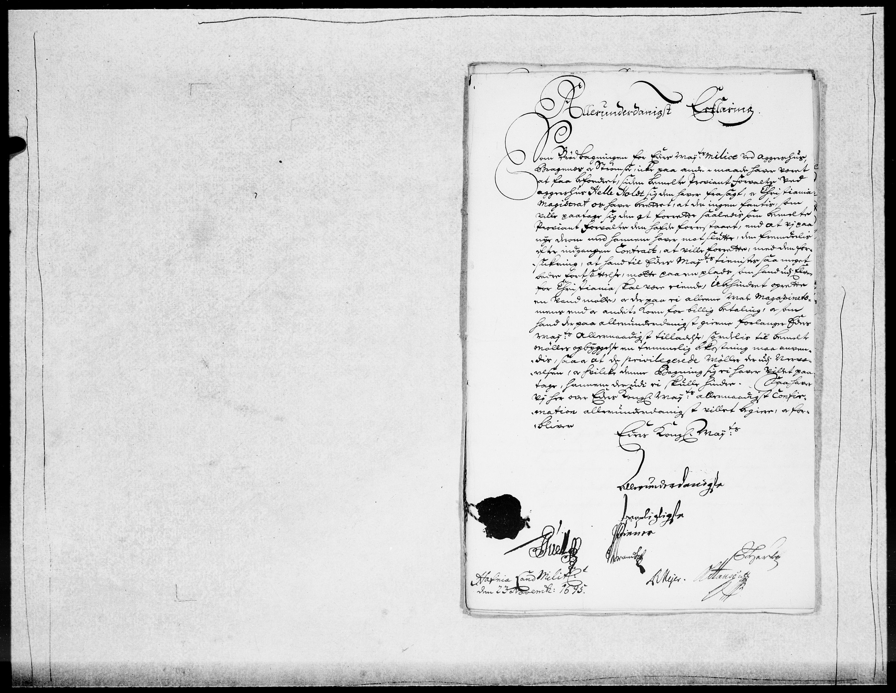 Danske Kanselli 1572-1799, AV/RA-EA-3023/F/Fc/Fcc/Fcca/L0047: Norske innlegg 1572-1799, 1695-1697, p. 42