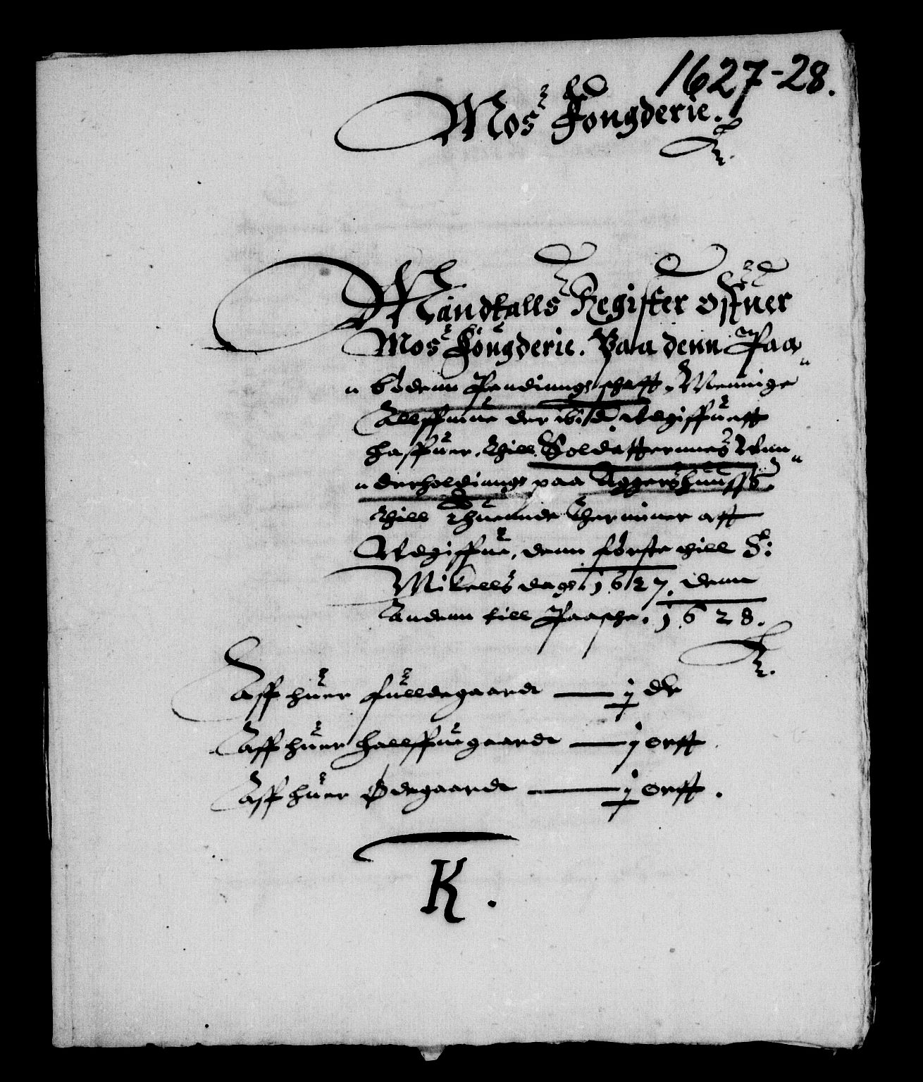 Rentekammeret inntil 1814, Reviderte regnskaper, Lensregnskaper, RA/EA-5023/R/Rb/Rba/L0086: Akershus len, 1627-1629