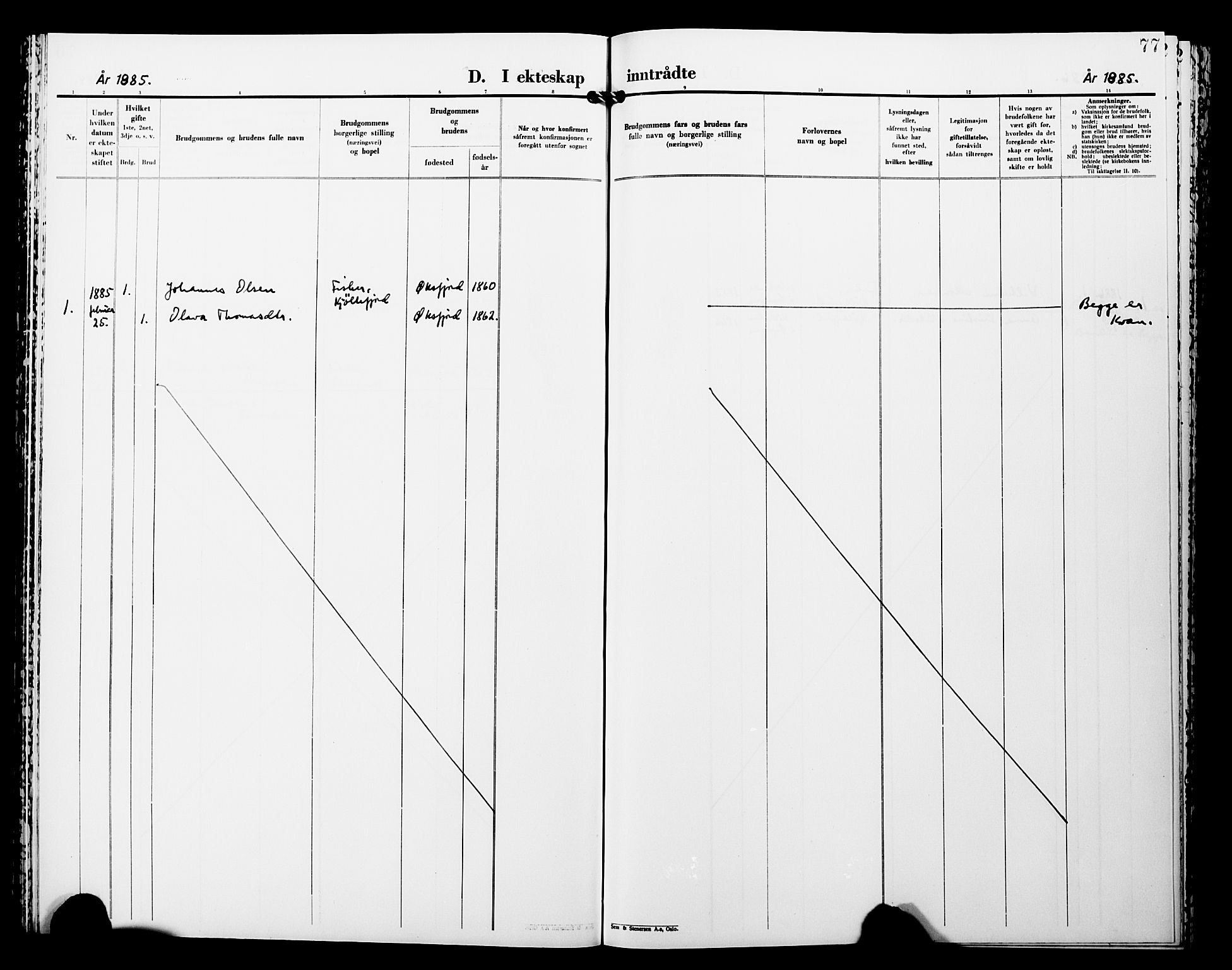 Lebesby sokneprestkontor, SATØ/S-1353/H/Ha/L0005kirke: Parish register (official) no. 5, 1870-1902, p. 77