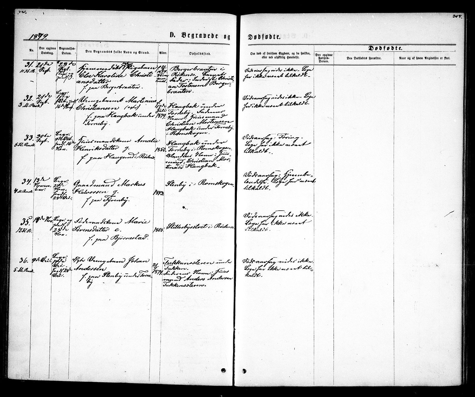 Rødenes prestekontor Kirkebøker, AV/SAO-A-2005/F/Fa/L0008: Parish register (official) no. I 8, 1869-1879, p. 308