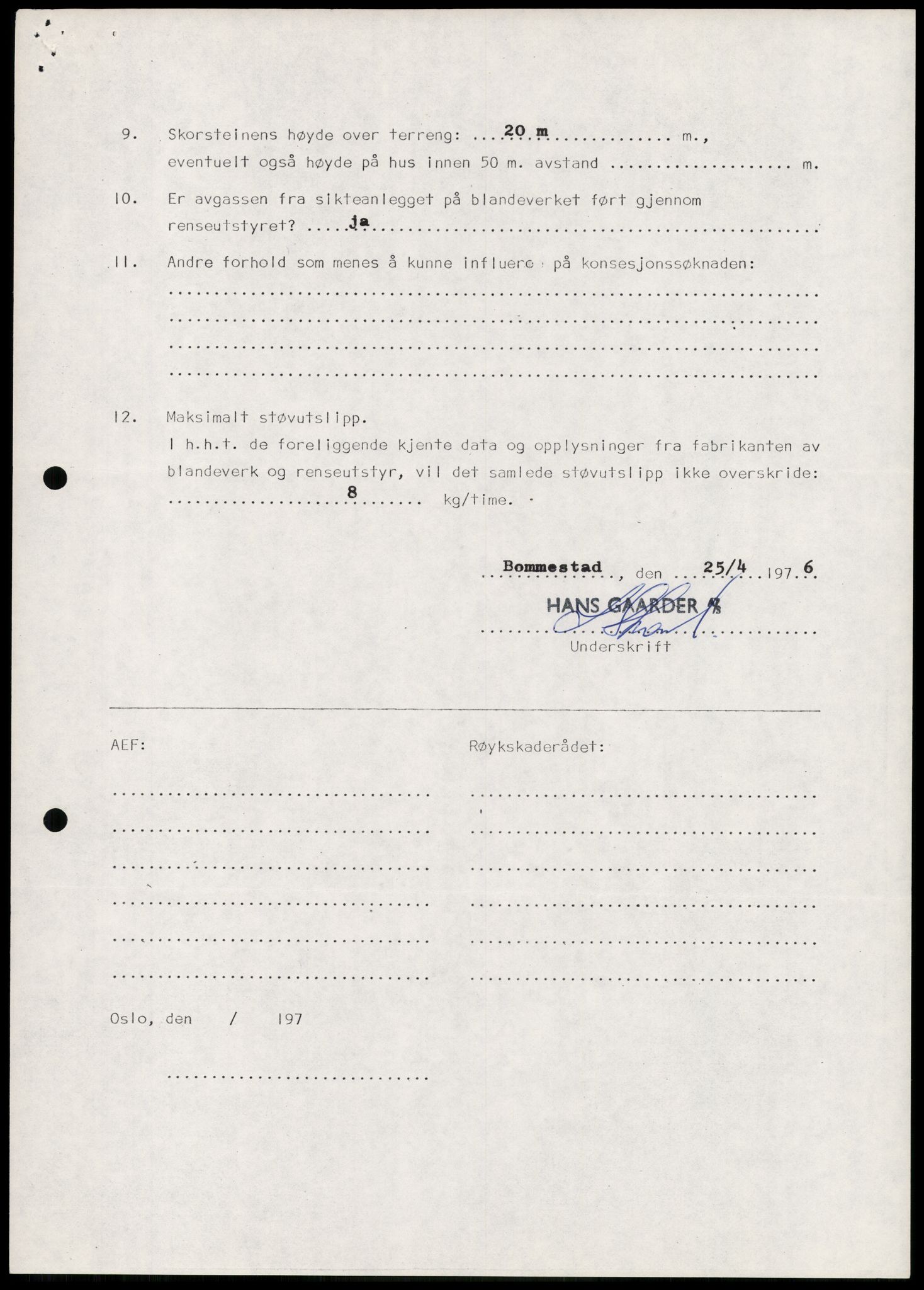 Statens forurensningstilsyn, hovedkontoret, AV/RA-S-4136/1/D/Da/L0493: Konsesjonssaker, 1985-1993, p. 149