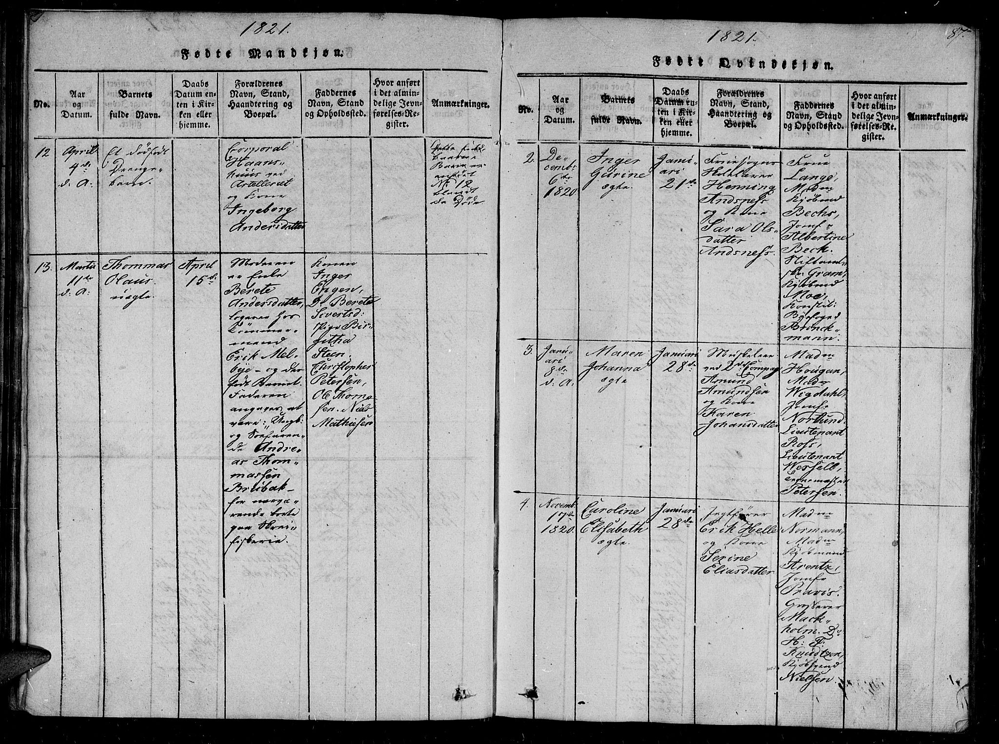 Ministerialprotokoller, klokkerbøker og fødselsregistre - Sør-Trøndelag, AV/SAT-A-1456/602/L0107: Parish register (official) no. 602A05, 1815-1821, p. 87