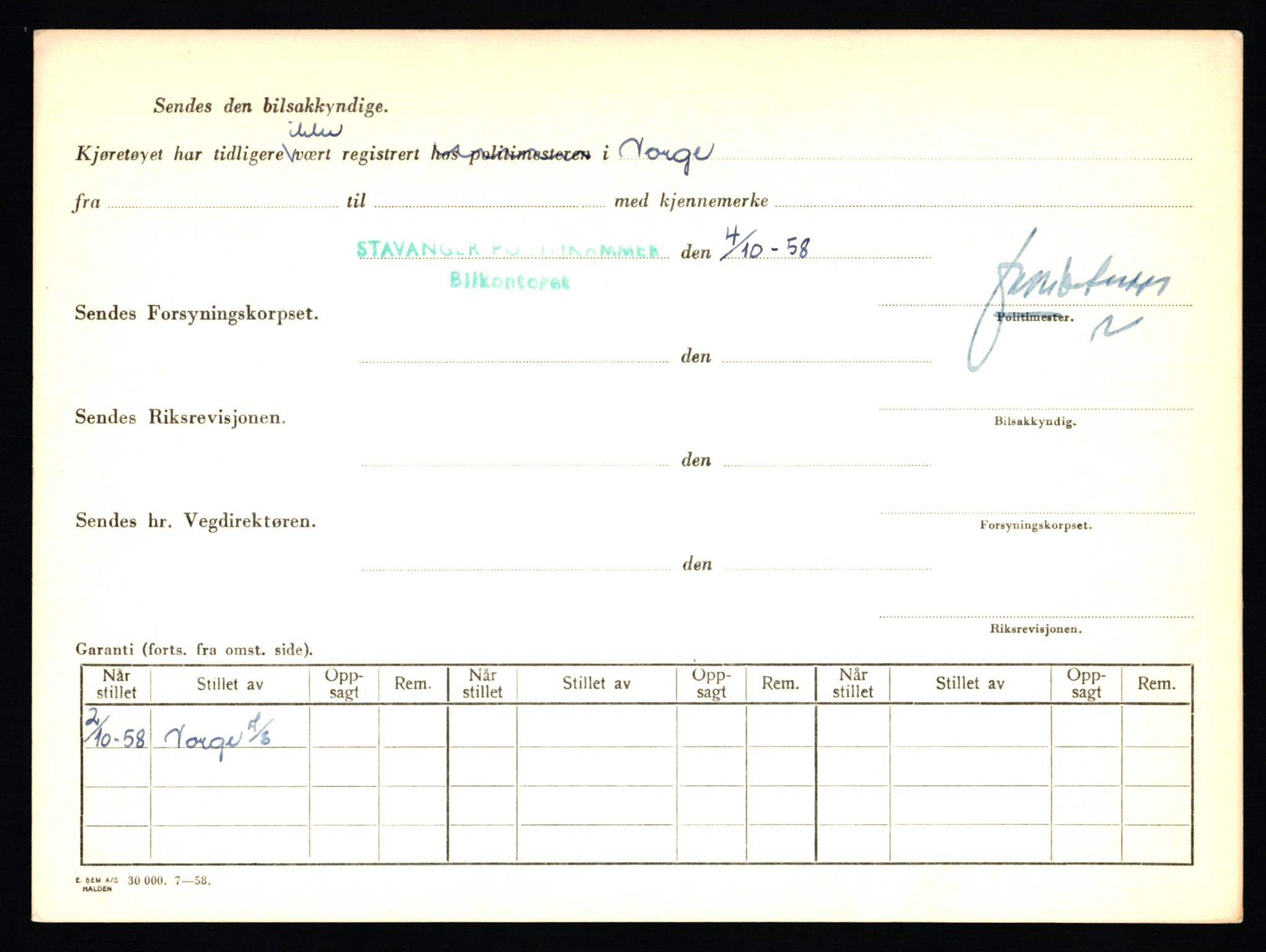 Stavanger trafikkstasjon, AV/SAST-A-101942/0/F/L0006: L-1700 - L-2149, 1930-1971, p. 1388