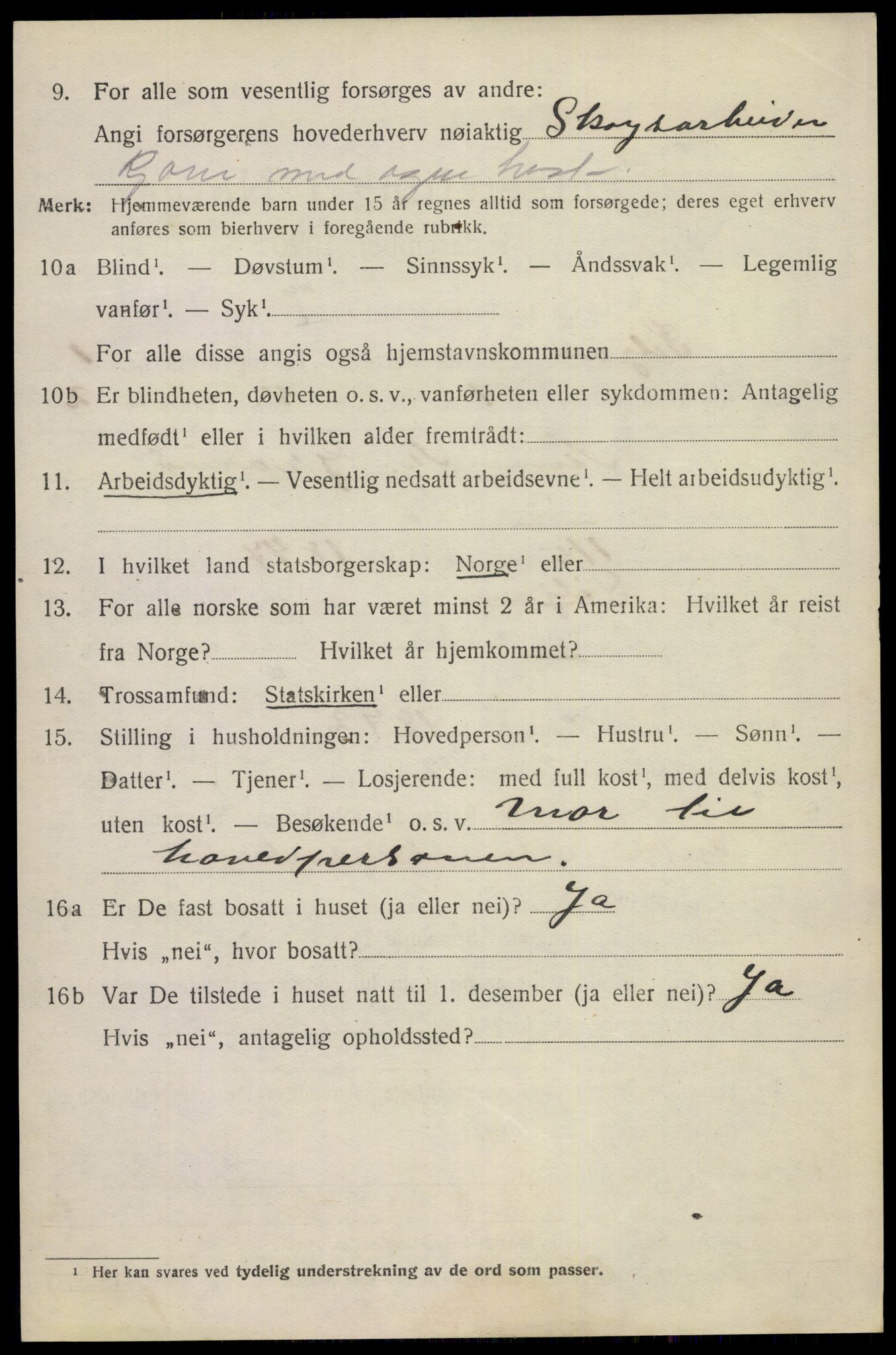 SAKO, 1920 census for Siljan, 1920, p. 448