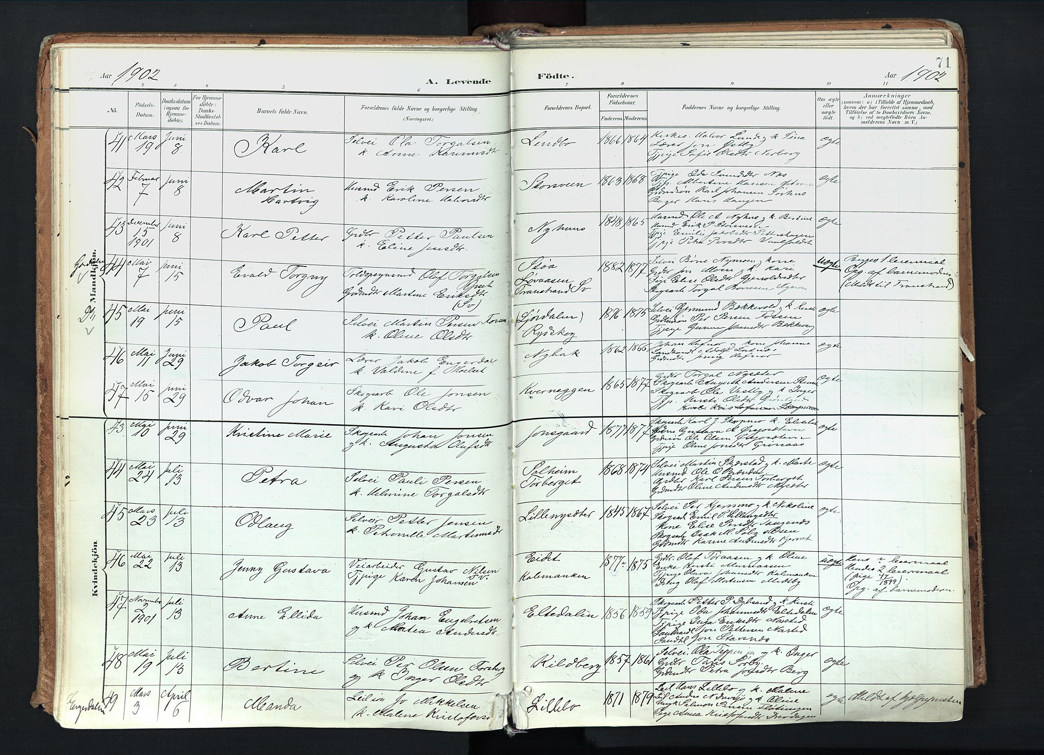 Trysil prestekontor, AV/SAH-PREST-046/H/Ha/Haa/L0012: Parish register (official) no. 12, 1898-1917, p. 71