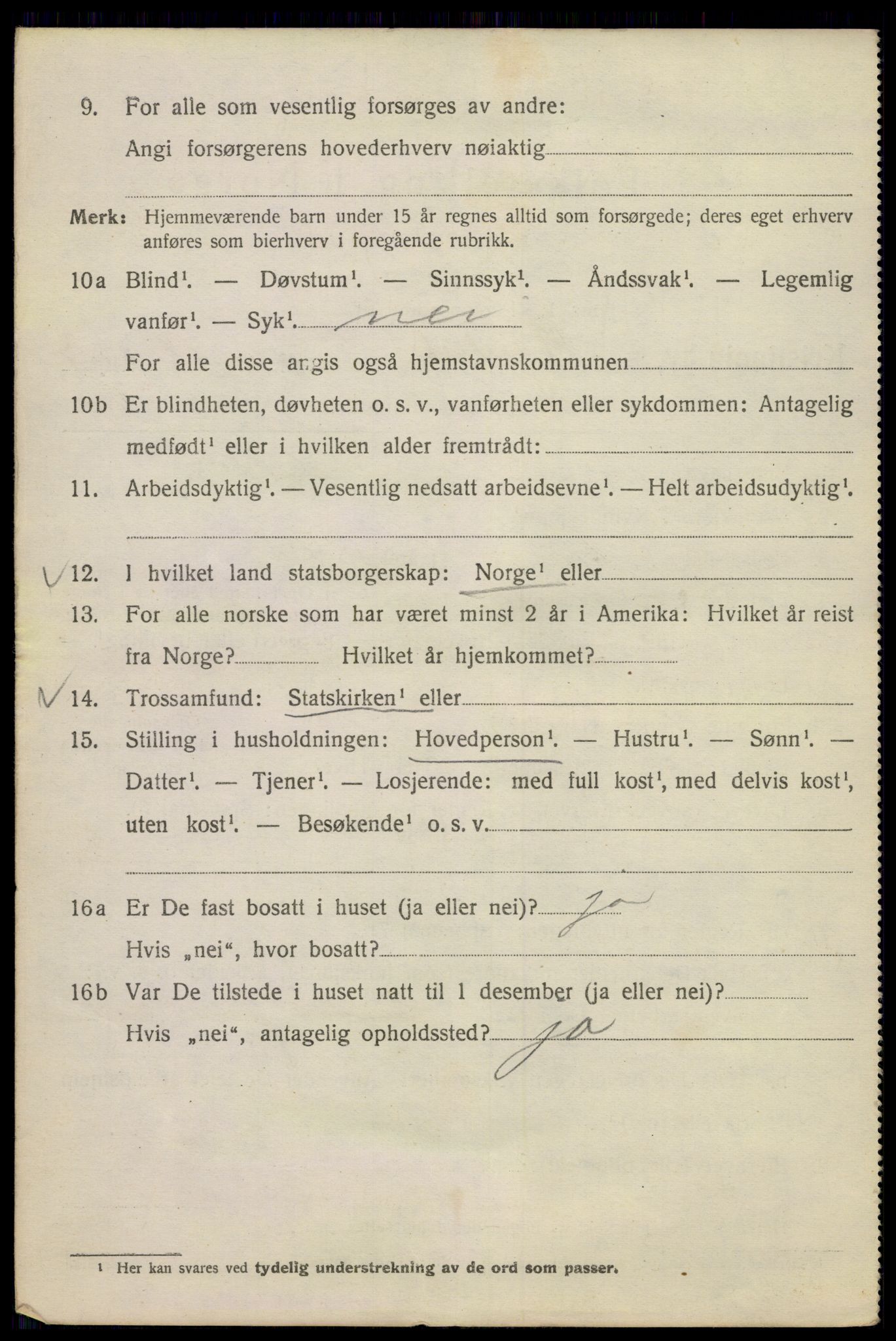 SAO, 1920 census for Kristiania, 1920, p. 638064