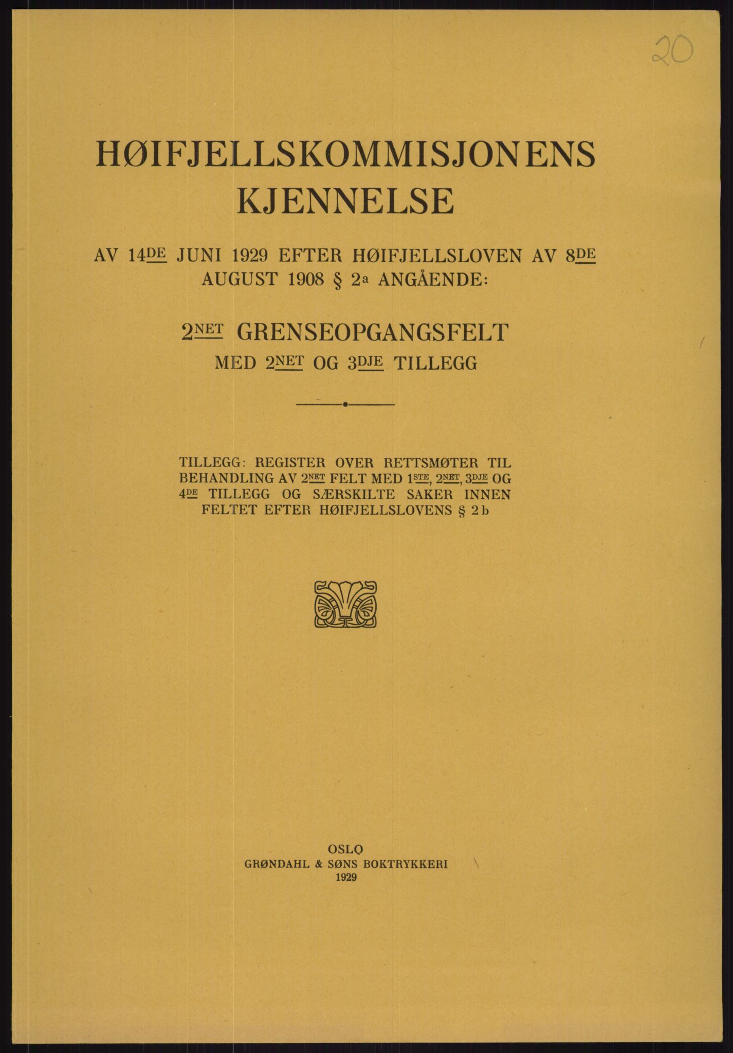 Høyfjellskommisjonen, AV/RA-S-1546/X/Xa/L0001: Nr. 1-33, 1909-1953, p. 980