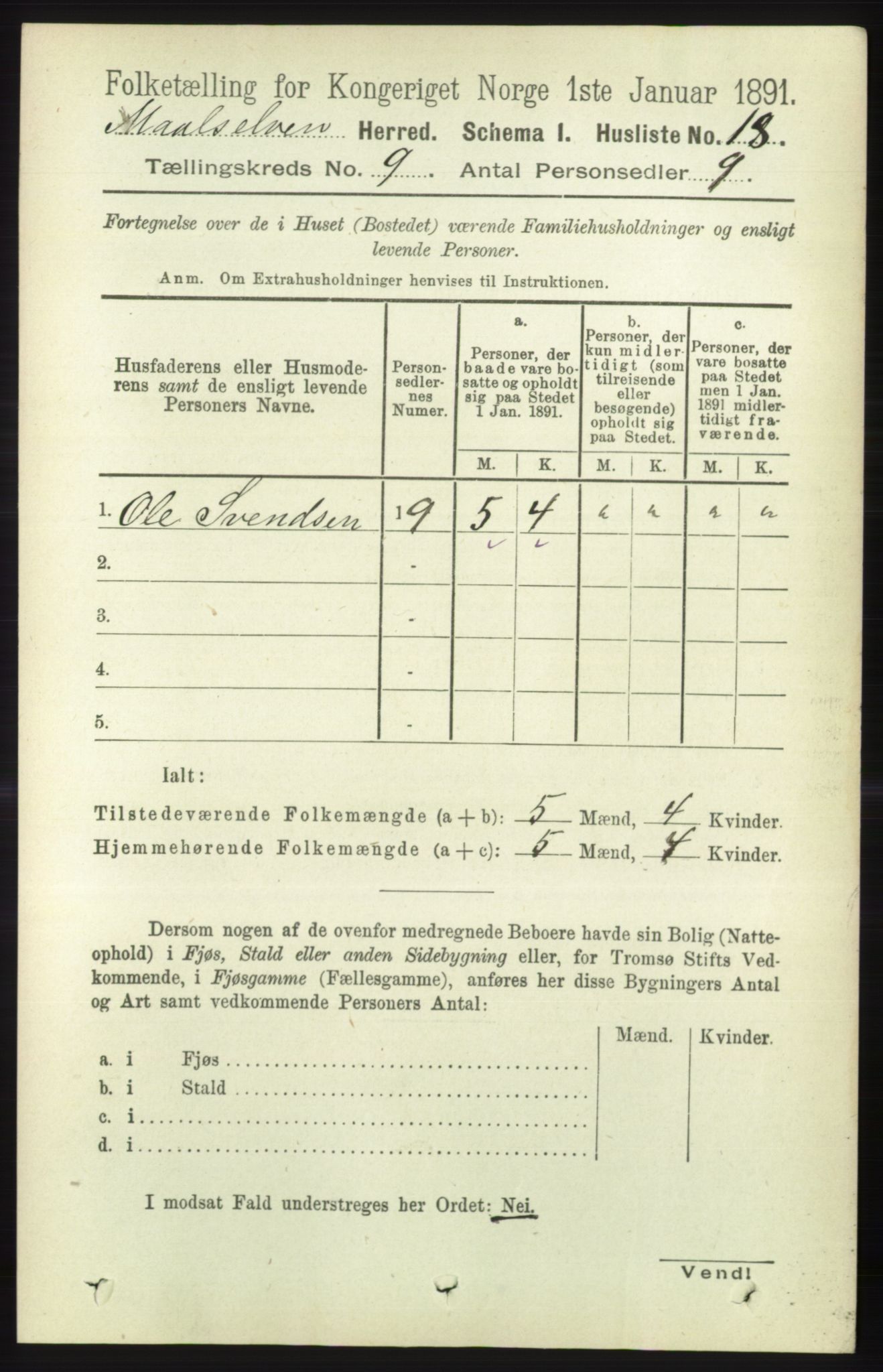 RA, 1891 census for 1924 Målselv, 1891, p. 2728