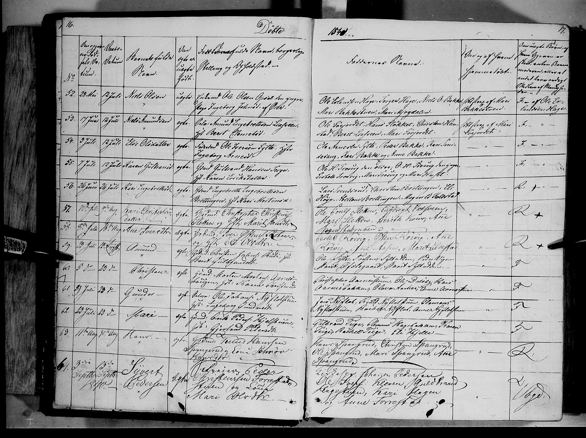 Ringebu prestekontor, SAH/PREST-082/H/Ha/Haa/L0005: Parish register (official) no. 5, 1839-1848, p. 16-17