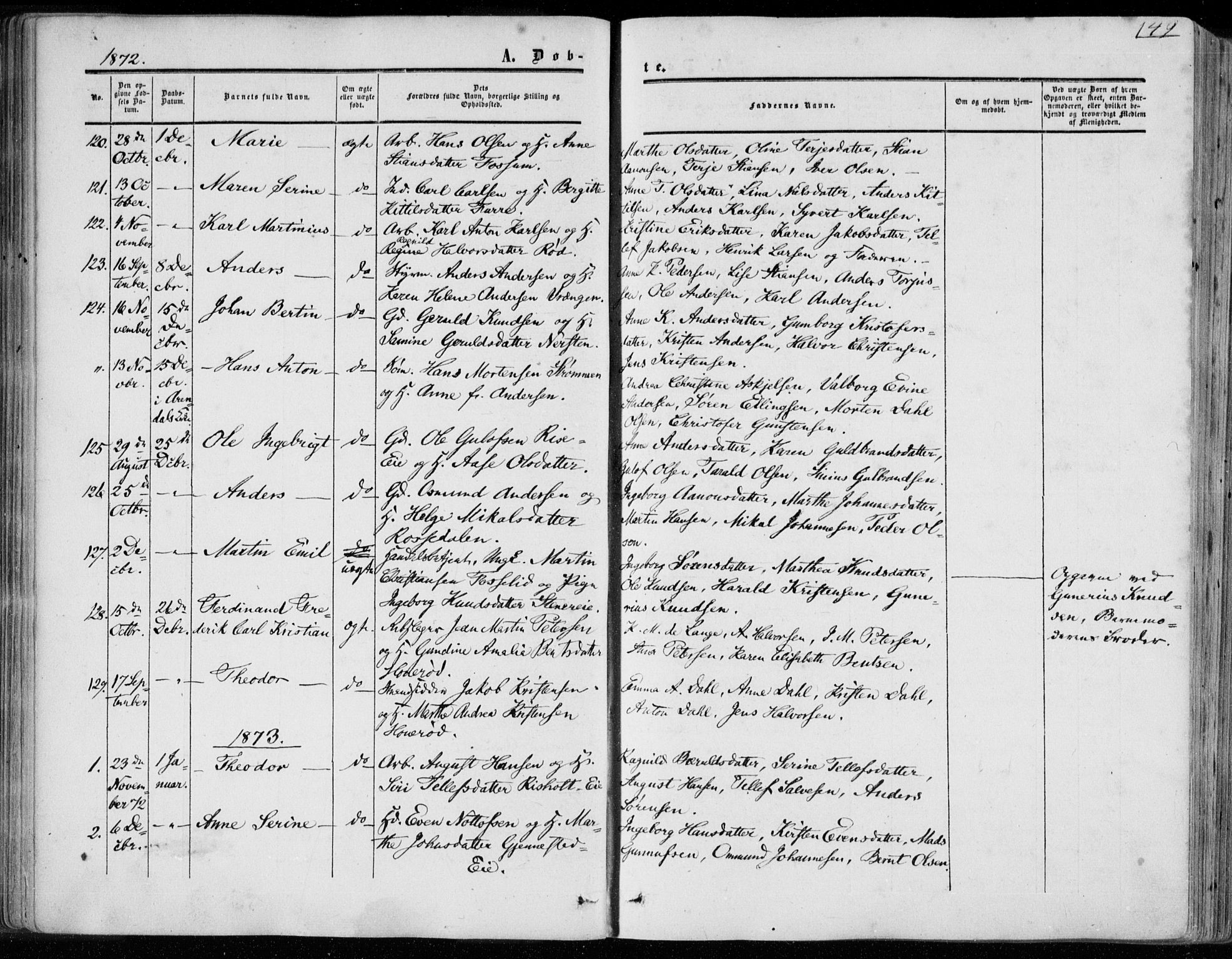 Øyestad sokneprestkontor, SAK/1111-0049/F/Fa/L0015: Parish register (official) no. A 15, 1857-1873, p. 149