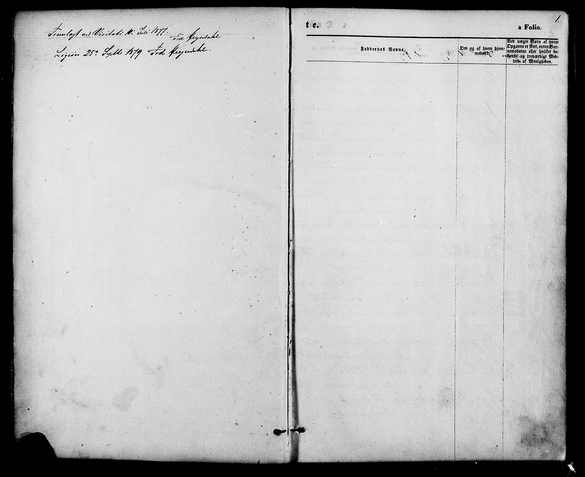 Vennesla sokneprestkontor, AV/SAK-1111-0045/Fa/Fac/L0008: Parish register (official) no. A 8, 1874-1883, p. 1