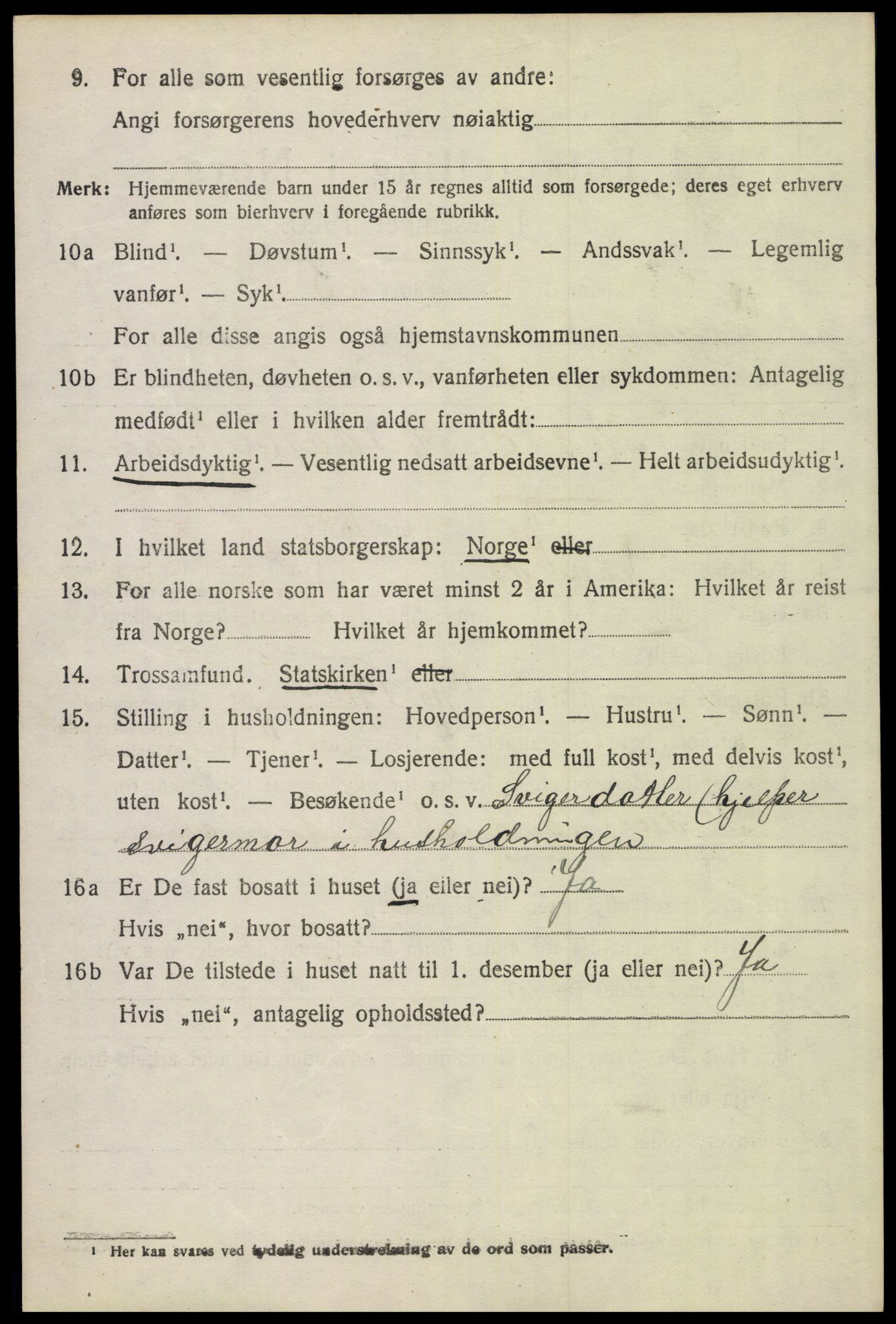 SAH, 1920 census for Engerdal, 1920, p. 490