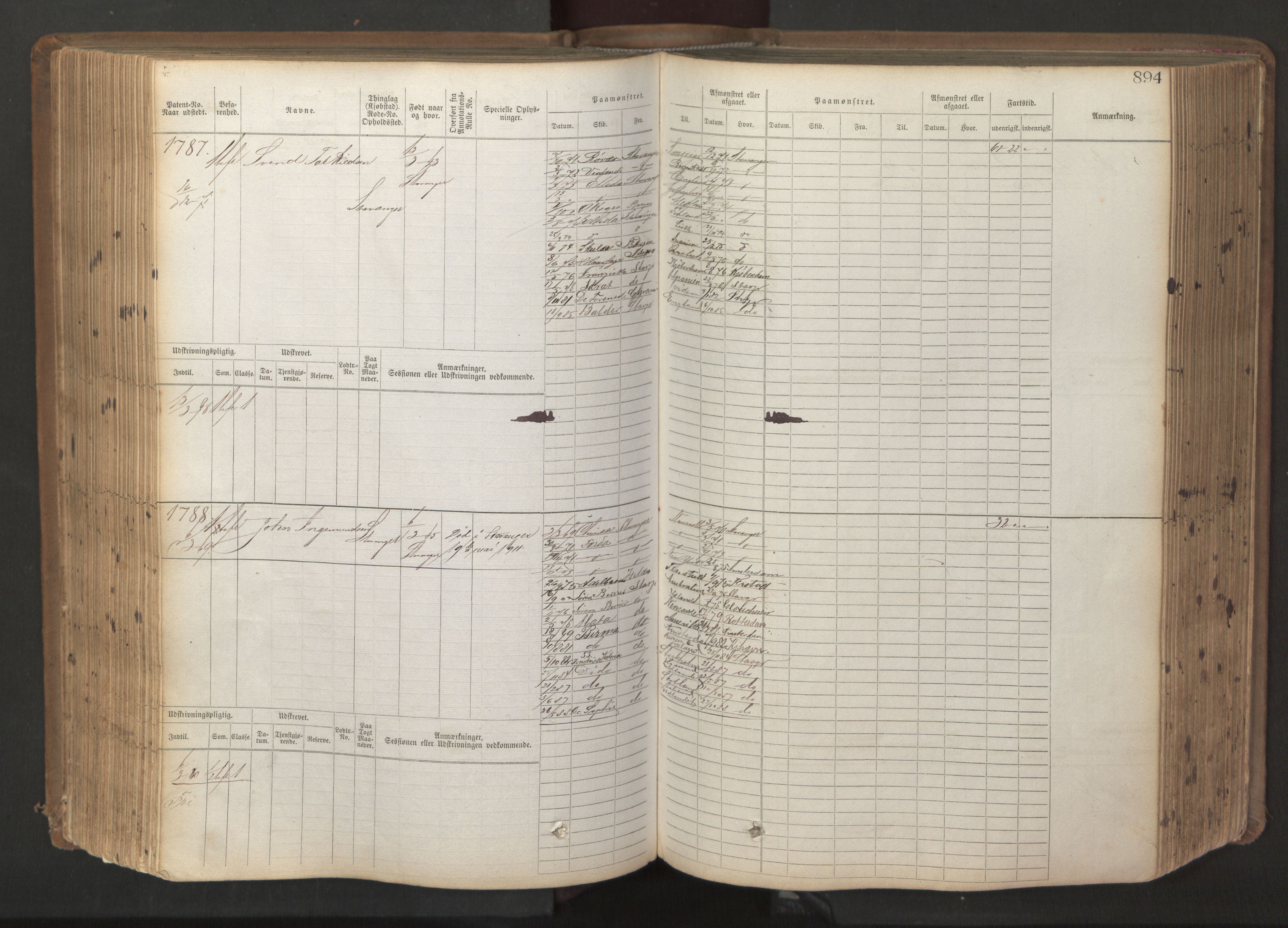 Stavanger sjømannskontor, AV/SAST-A-102006/F/Fb/Fbb/L0017: Sjøfartshovedrulle patnentnr. 1203-2402 (dublett), 1869, p. 297