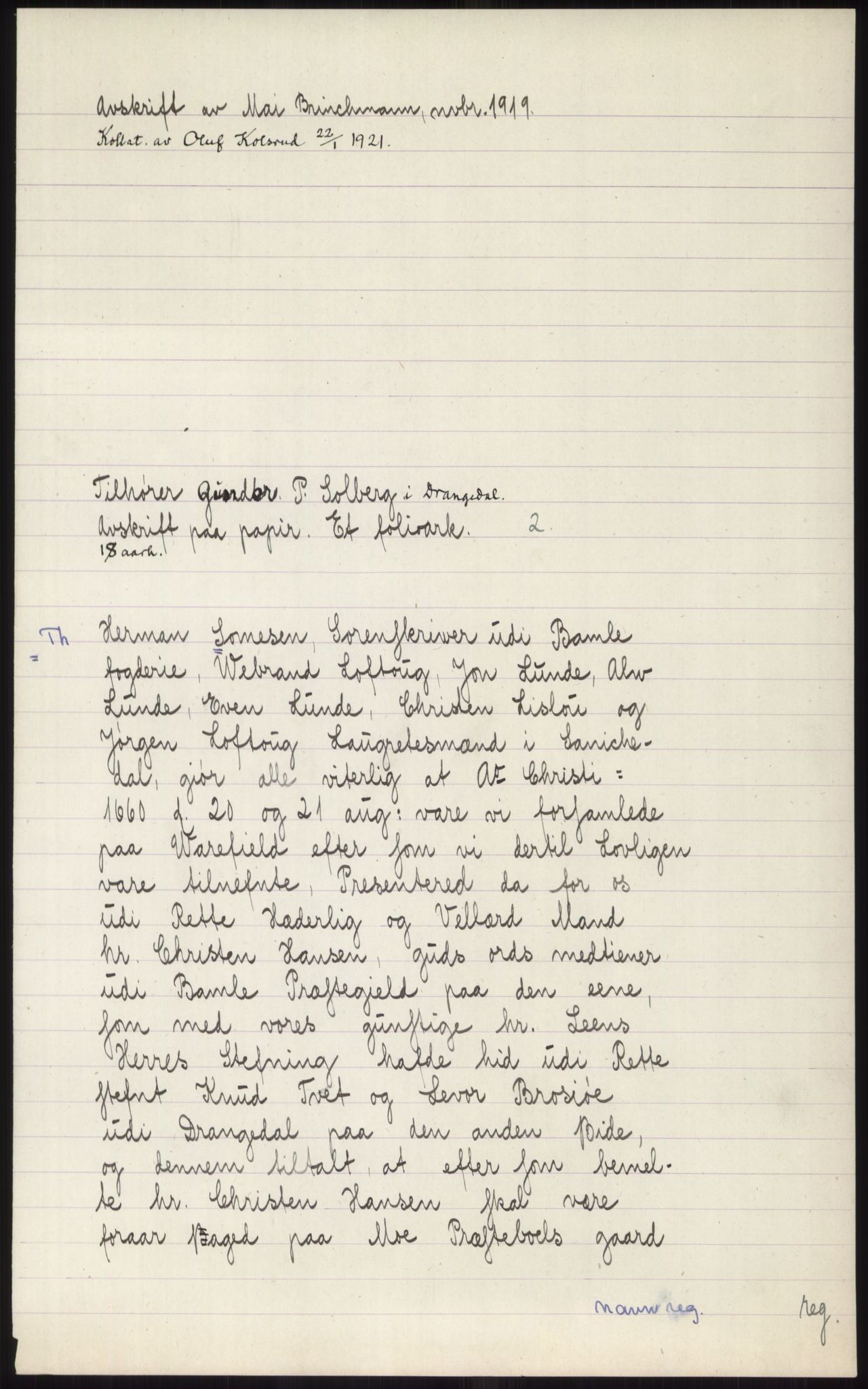 Samlinger til kildeutgivelse, Diplomavskriftsamlingen, AV/RA-EA-4053/H/Ha, p. 3712