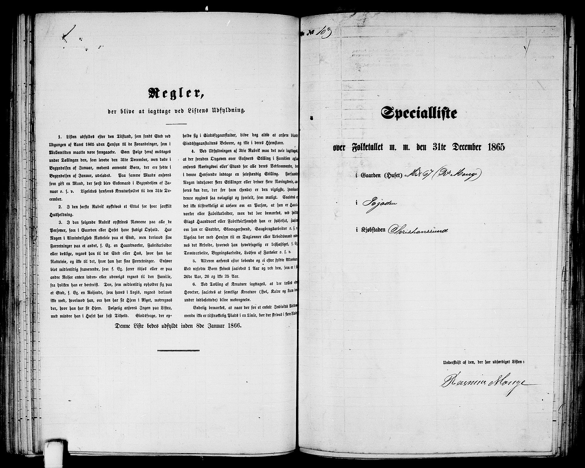 RA, 1865 census for Kristiansund/Kristiansund, 1865, p. 214