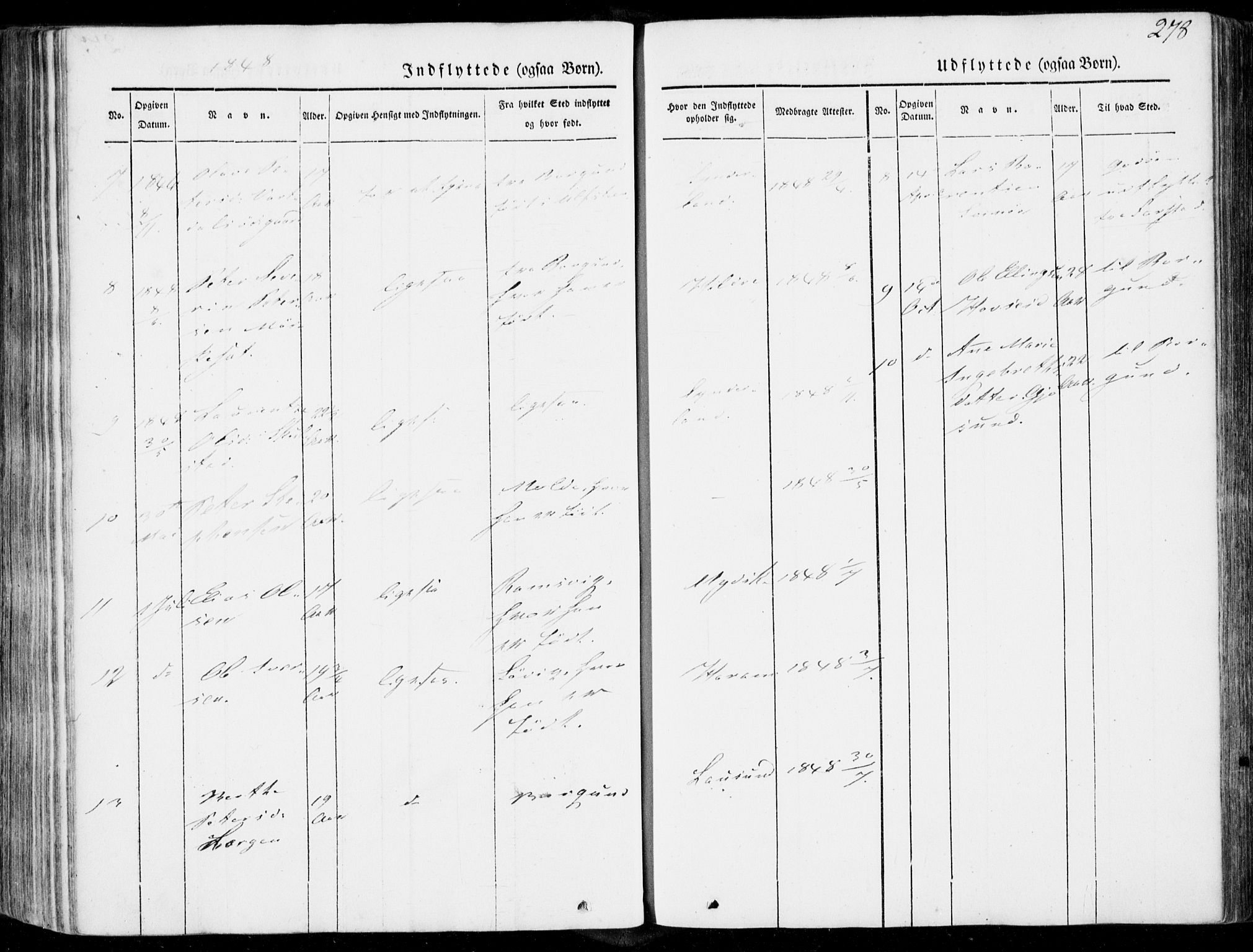 Ministerialprotokoller, klokkerbøker og fødselsregistre - Møre og Romsdal, SAT/A-1454/536/L0497: Parish register (official) no. 536A06, 1845-1865, p. 278