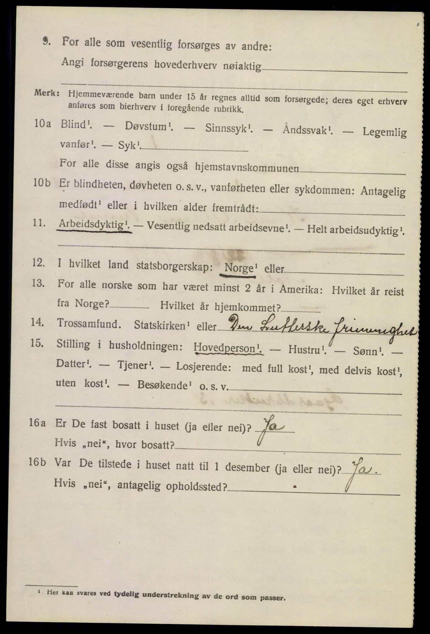 SAKO, 1920 census for Nore, 1920, p. 2479