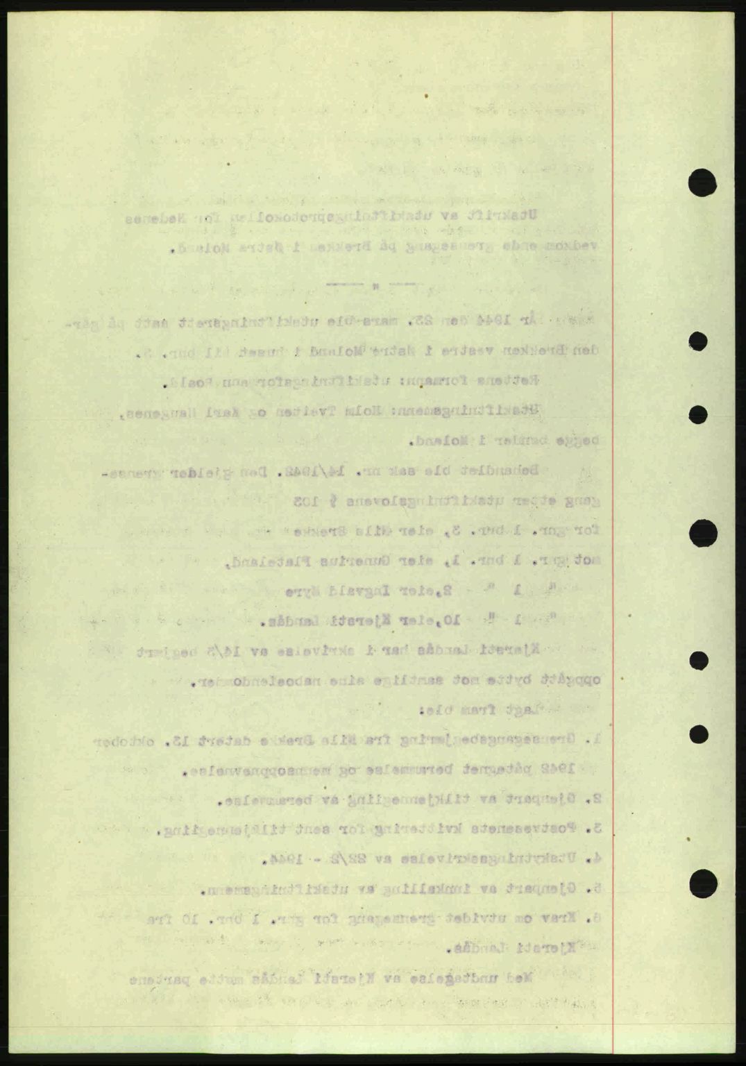 Nedenes sorenskriveri, AV/SAK-1221-0006/G/Gb/Gba/L0052: Mortgage book no. A6a, 1944-1945, Diary no: : 981/1944