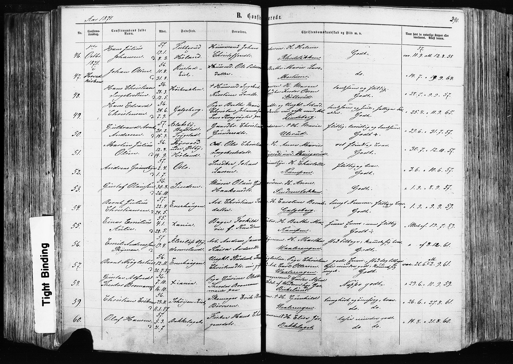 Østre Aker prestekontor Kirkebøker, SAO/A-10840/F/Fa/L0003: Parish register (official) no. I 3, 1869-1875, p. 290