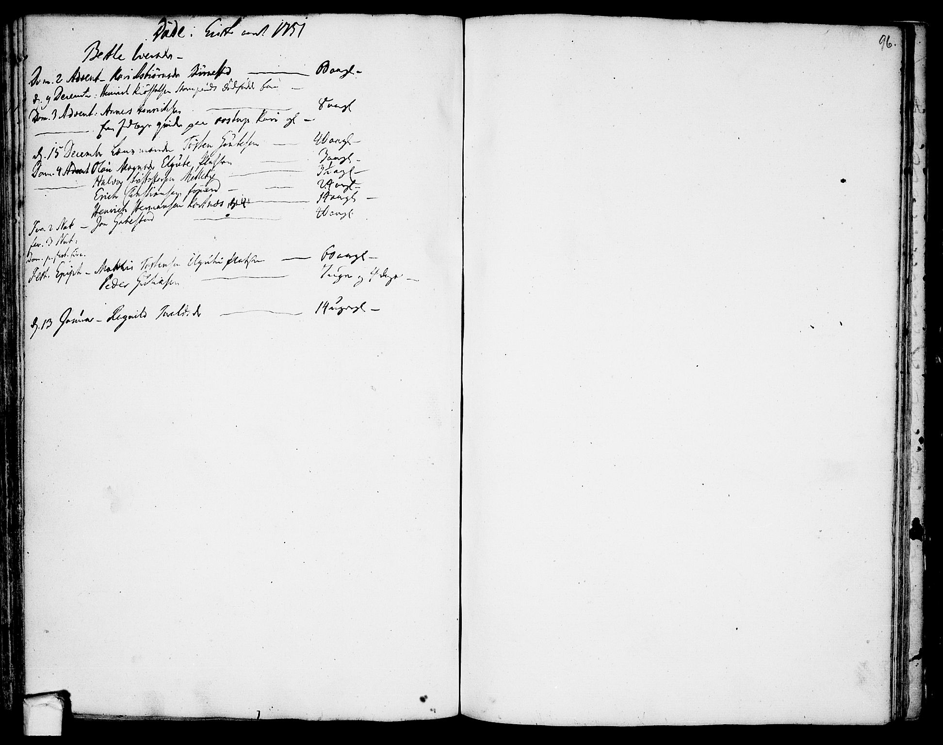 Rakkestad prestekontor Kirkebøker, AV/SAO-A-2008/F/Fa/L0002: Parish register (official) no. I 2, 1741-1751, p. 96