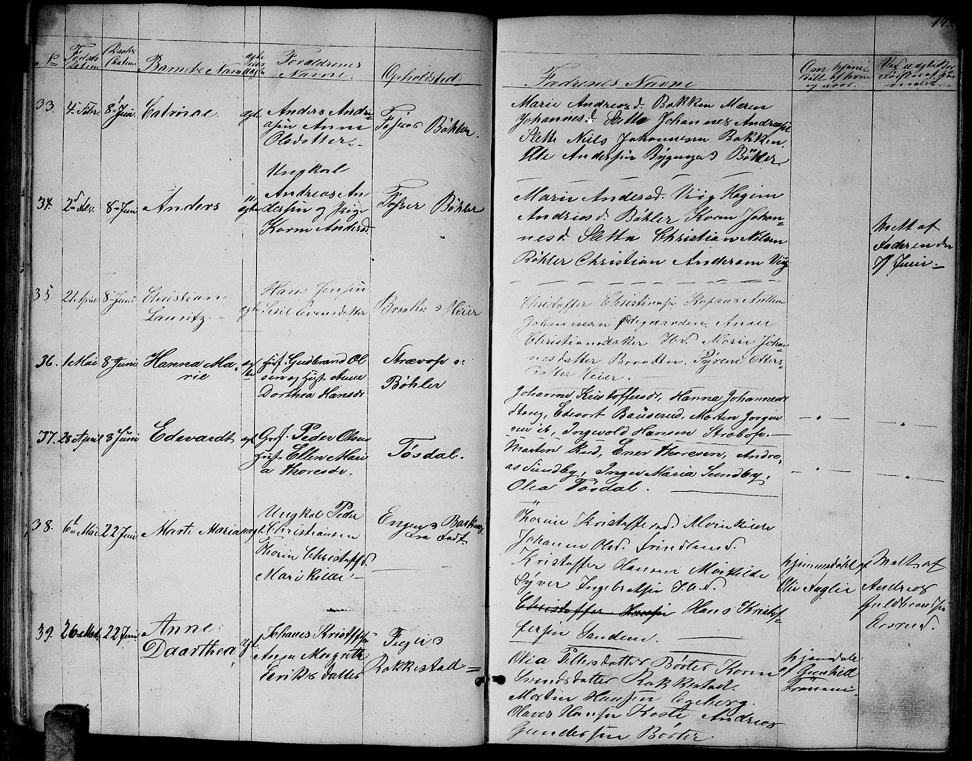 Enebakk prestekontor Kirkebøker, AV/SAO-A-10171c/G/Ga/L0004: Parish register (copy) no. I 4, 1850-1866, p. 179