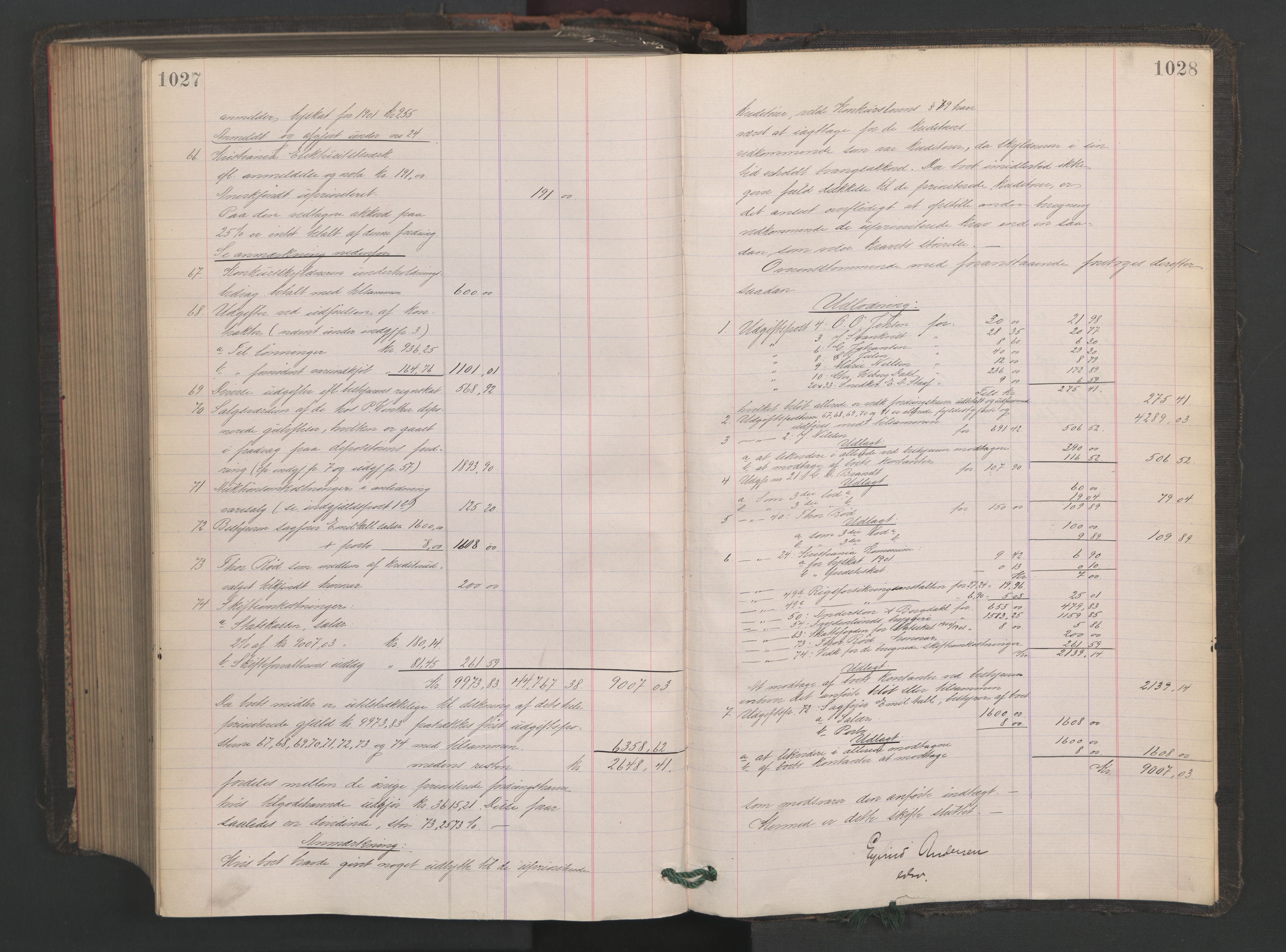 Oslo skifterett, AV/SAO-A-10383/H/Hd/Hdb/L0002: Skifteutlodningsprotokoll, 1901-1902, p. 1027-1028