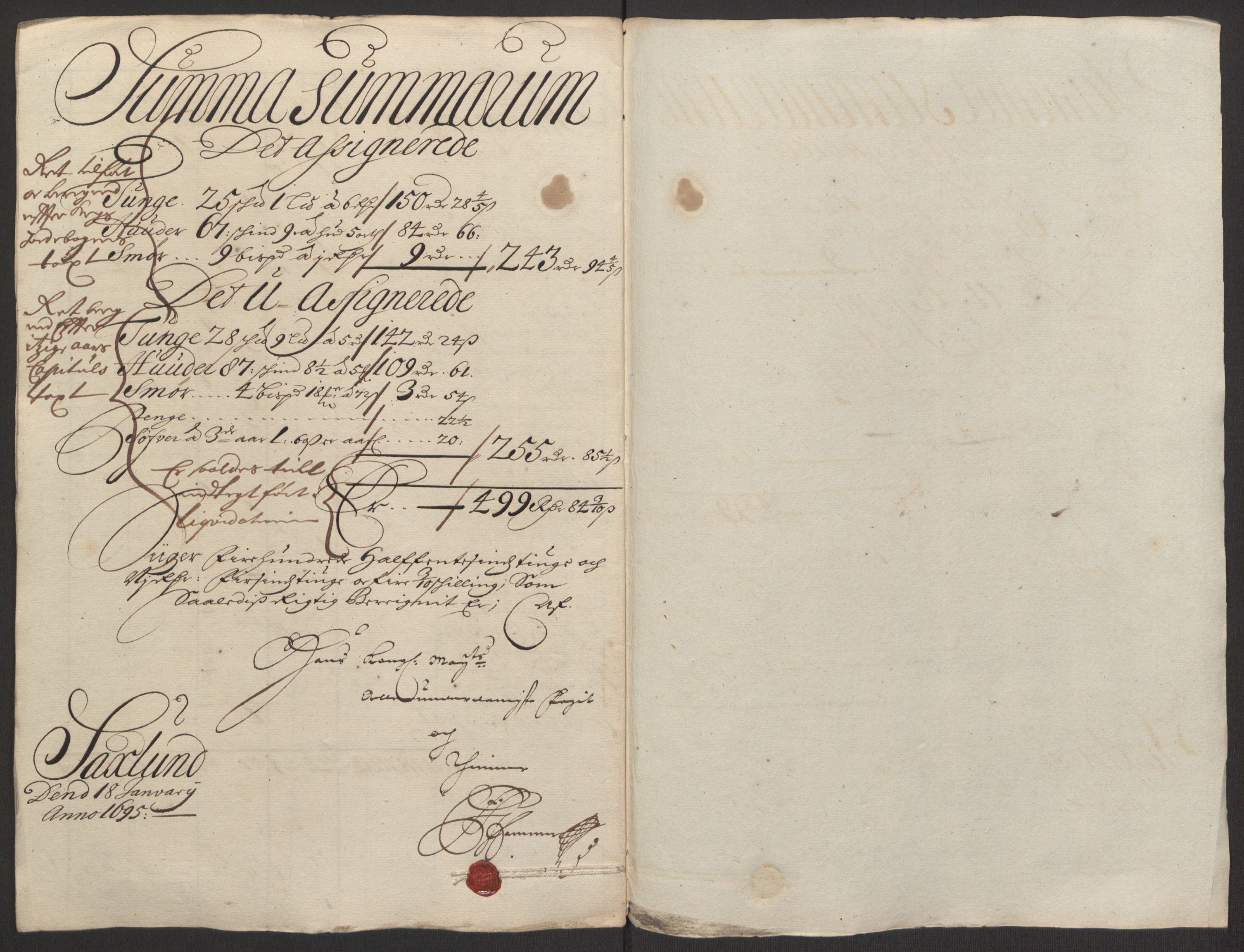 Rentekammeret inntil 1814, Reviderte regnskaper, Fogderegnskap, AV/RA-EA-4092/R16/L1035: Fogderegnskap Hedmark, 1694, p. 39