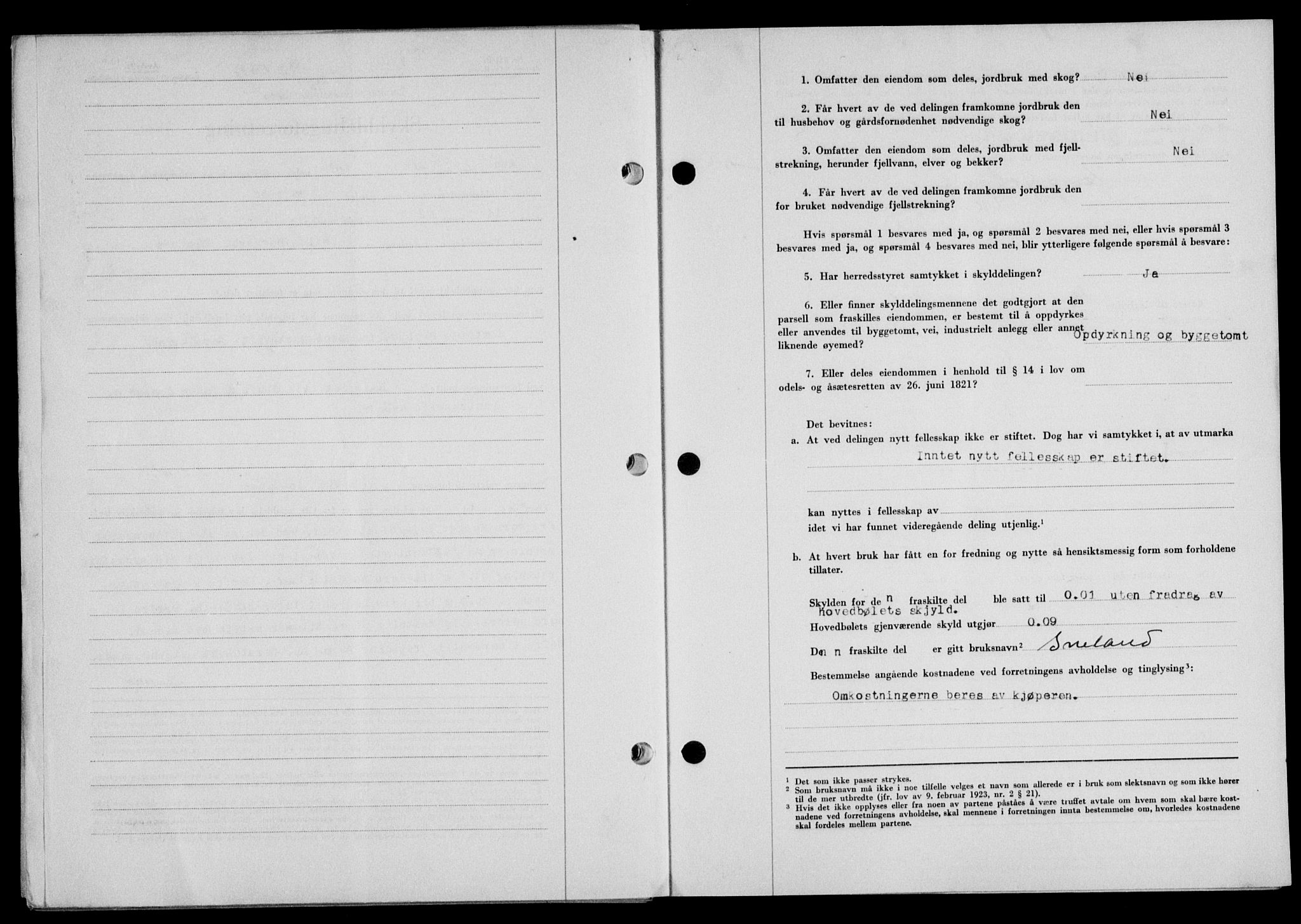 Lofoten sorenskriveri, SAT/A-0017/1/2/2C/L0016a: Mortgage book no. 16a, 1947-1947, Diary no: : 958/1947