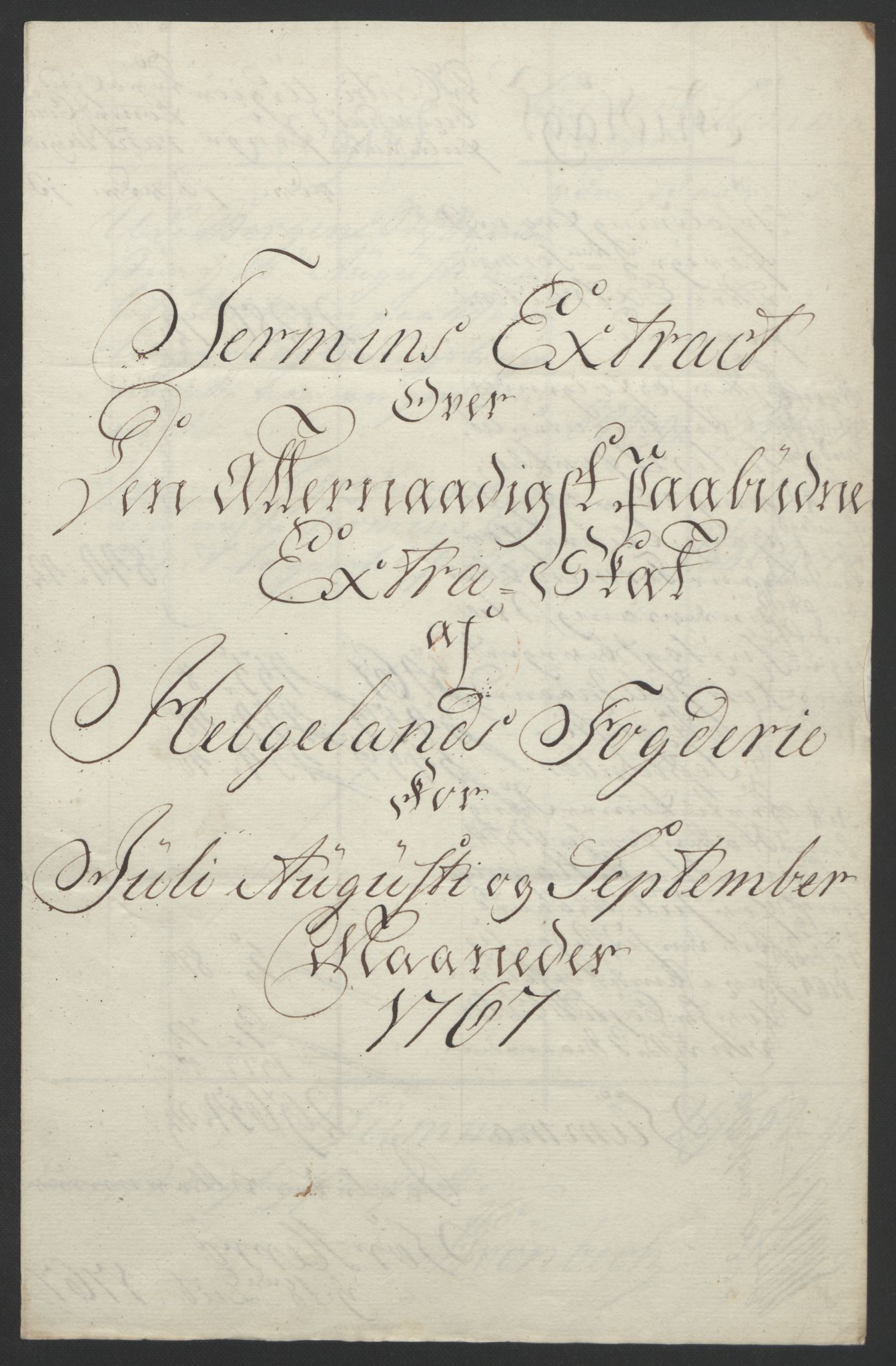 Rentekammeret inntil 1814, Reviderte regnskaper, Fogderegnskap, RA/EA-4092/R65/L4573: Ekstraskatten Helgeland, 1762-1772, p. 153