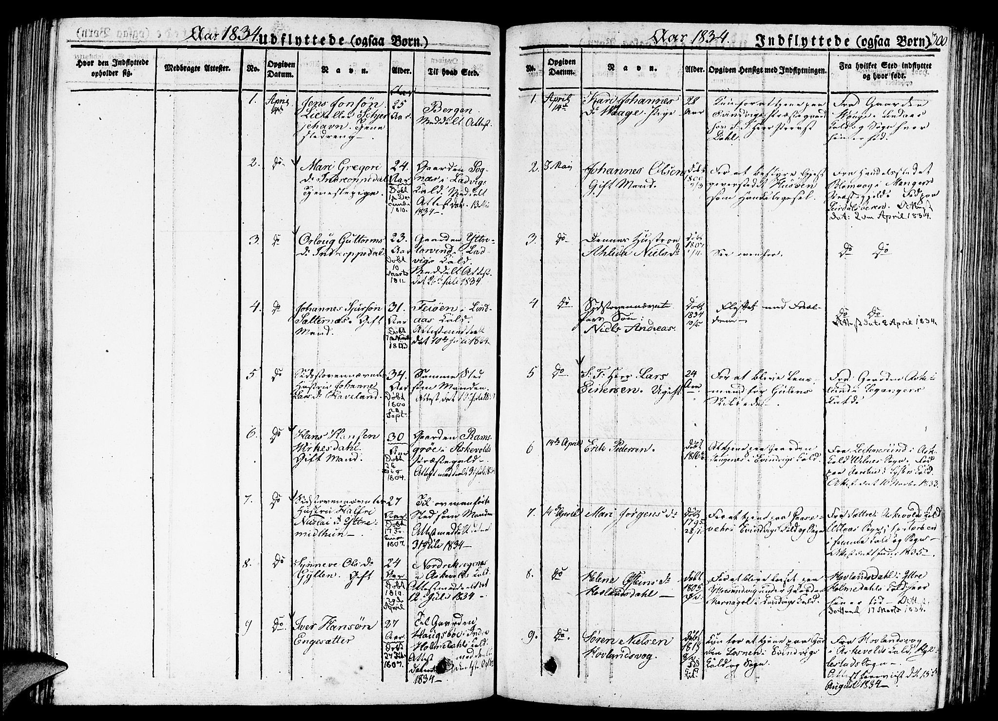 Gulen sokneprestembete, SAB/A-80201/H/Haa/Haaa/L0019: Parish register (official) no. A 19, 1826-1836, p. 300